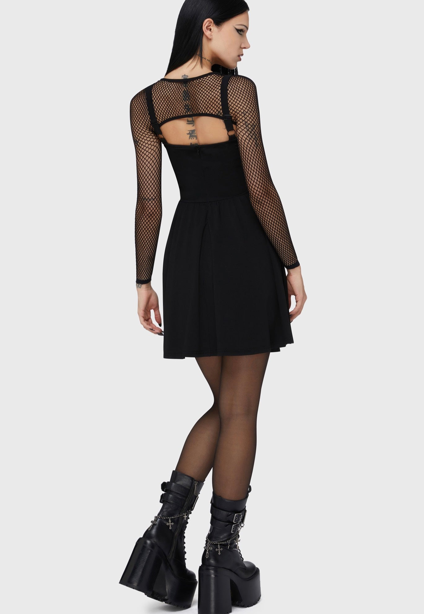 Killstar x Motionless In White - Voices Spiral Mini Black - Dress | Women-Image