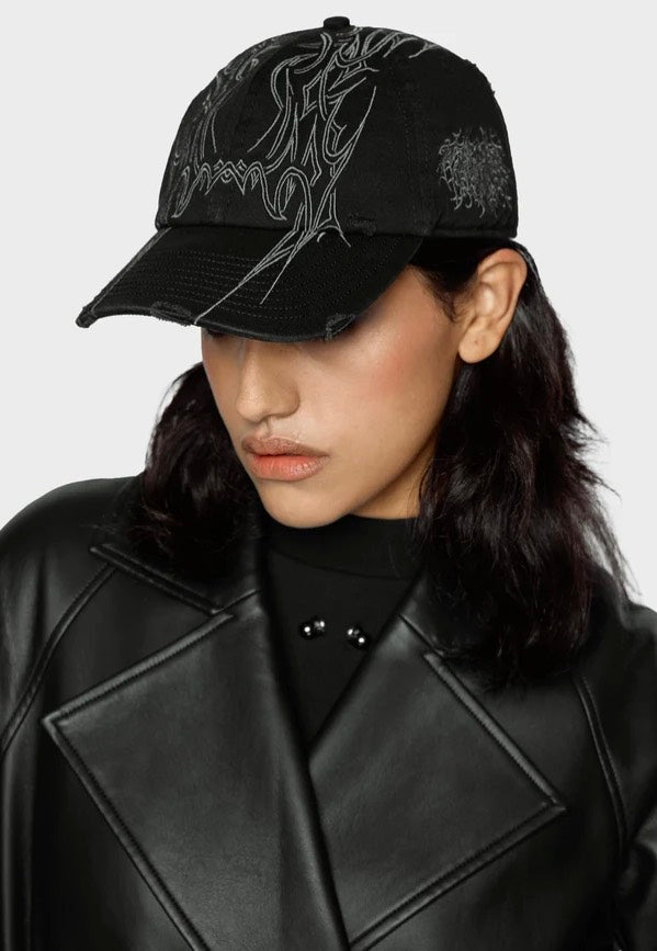 Mary Wyatt Void Distressed Black Gorra | Neutral-Image