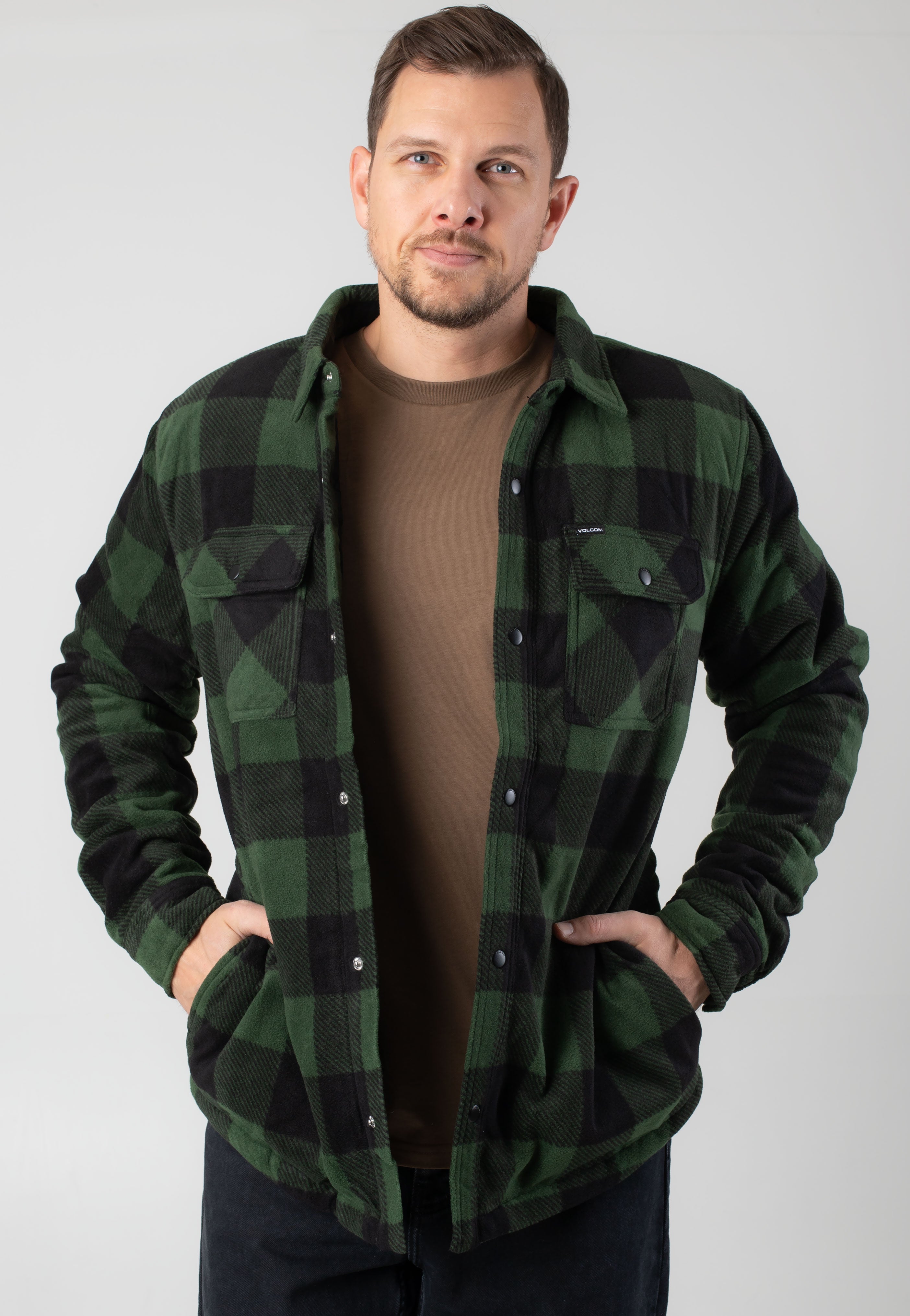 Volcom - Bowered Fleece Dark Pine - Jacket | Men-Image