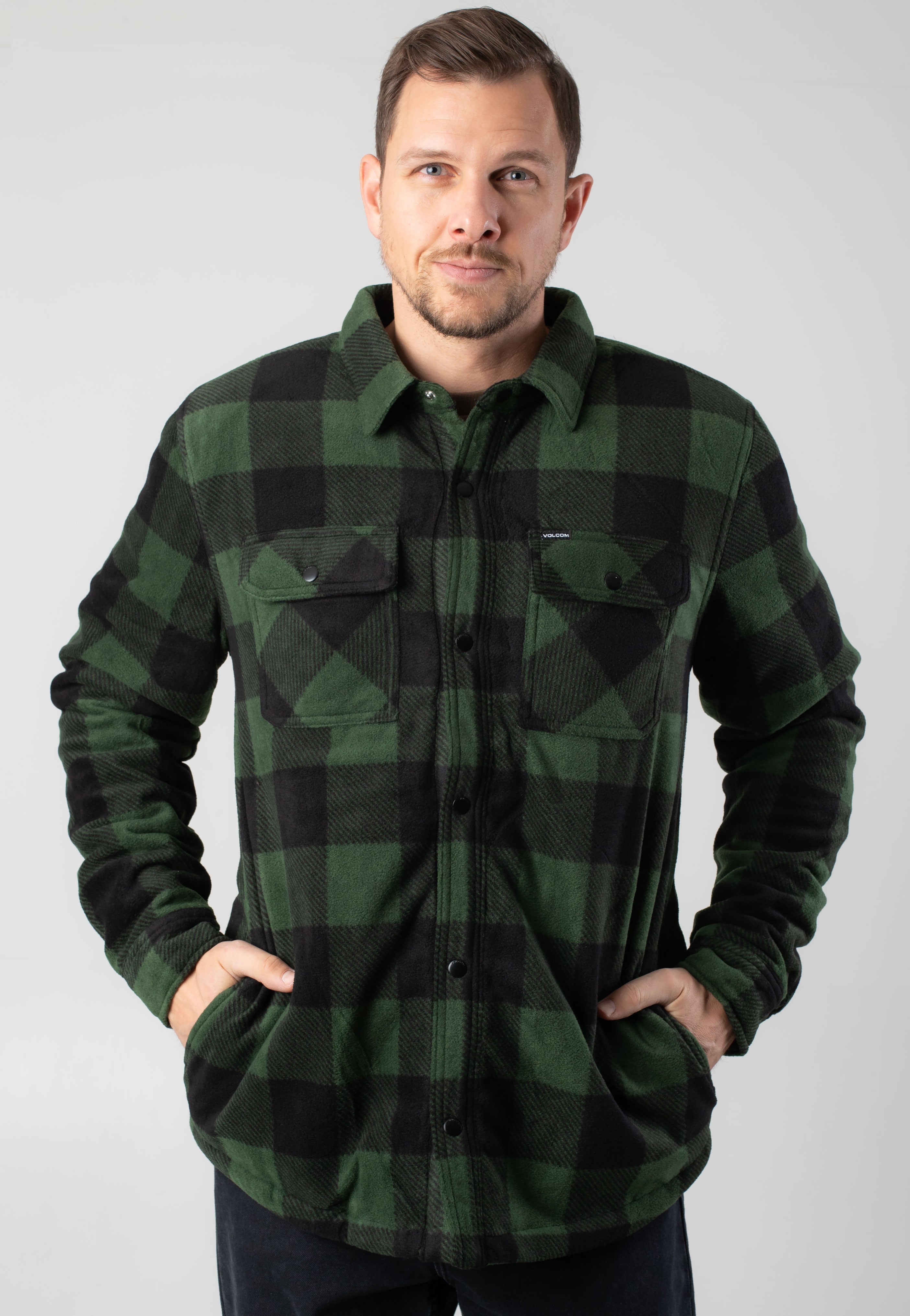 Volcom - Bowered Fleece Dark Pine - Jacket | Men-Image