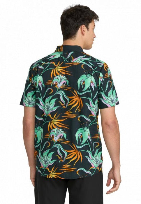 Volcom - Brainmelter Floral Black Green - Shirt | Men-Image