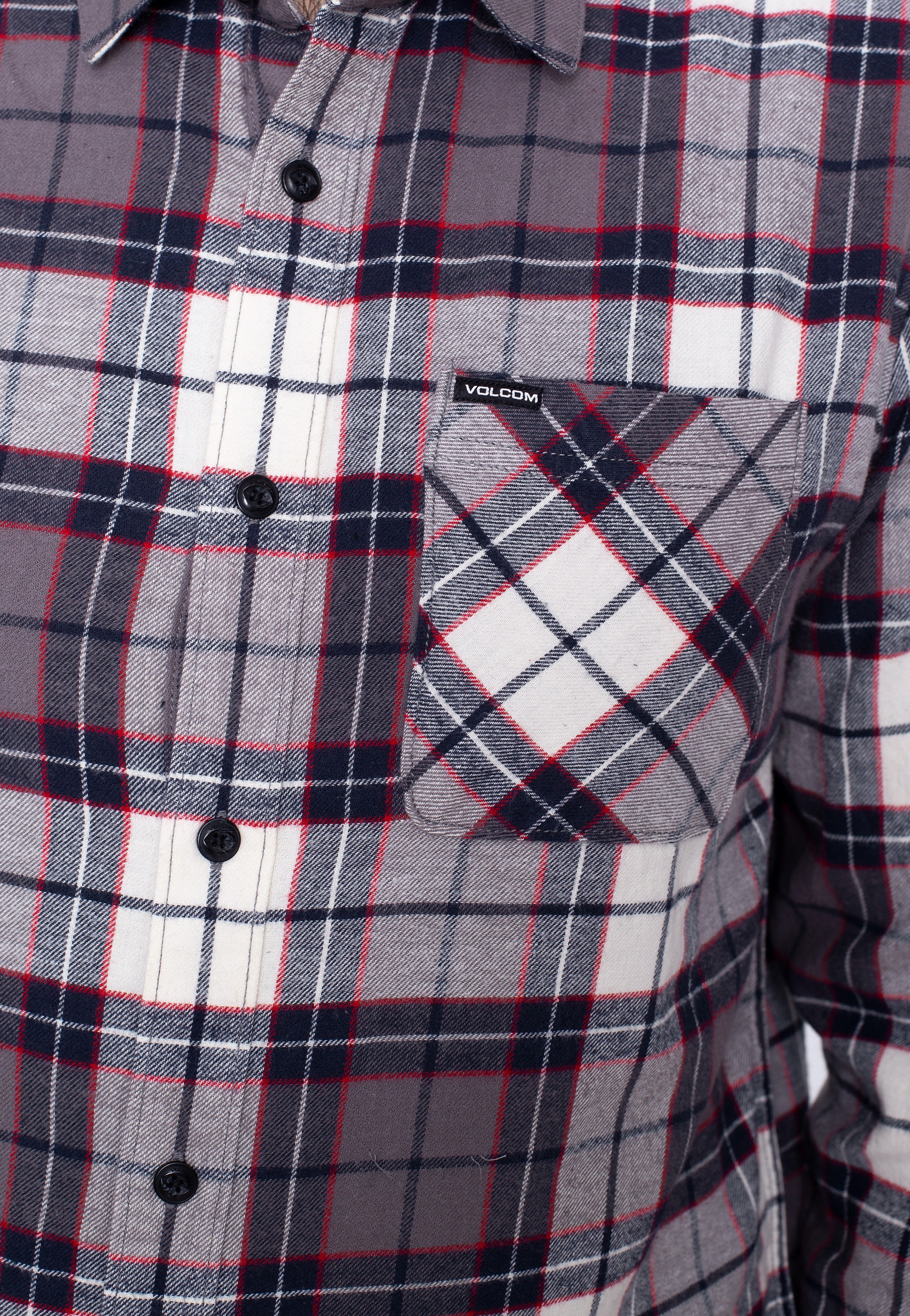 Volcom - Caden Plaid Bleached Sand - Shirt | Men-Image