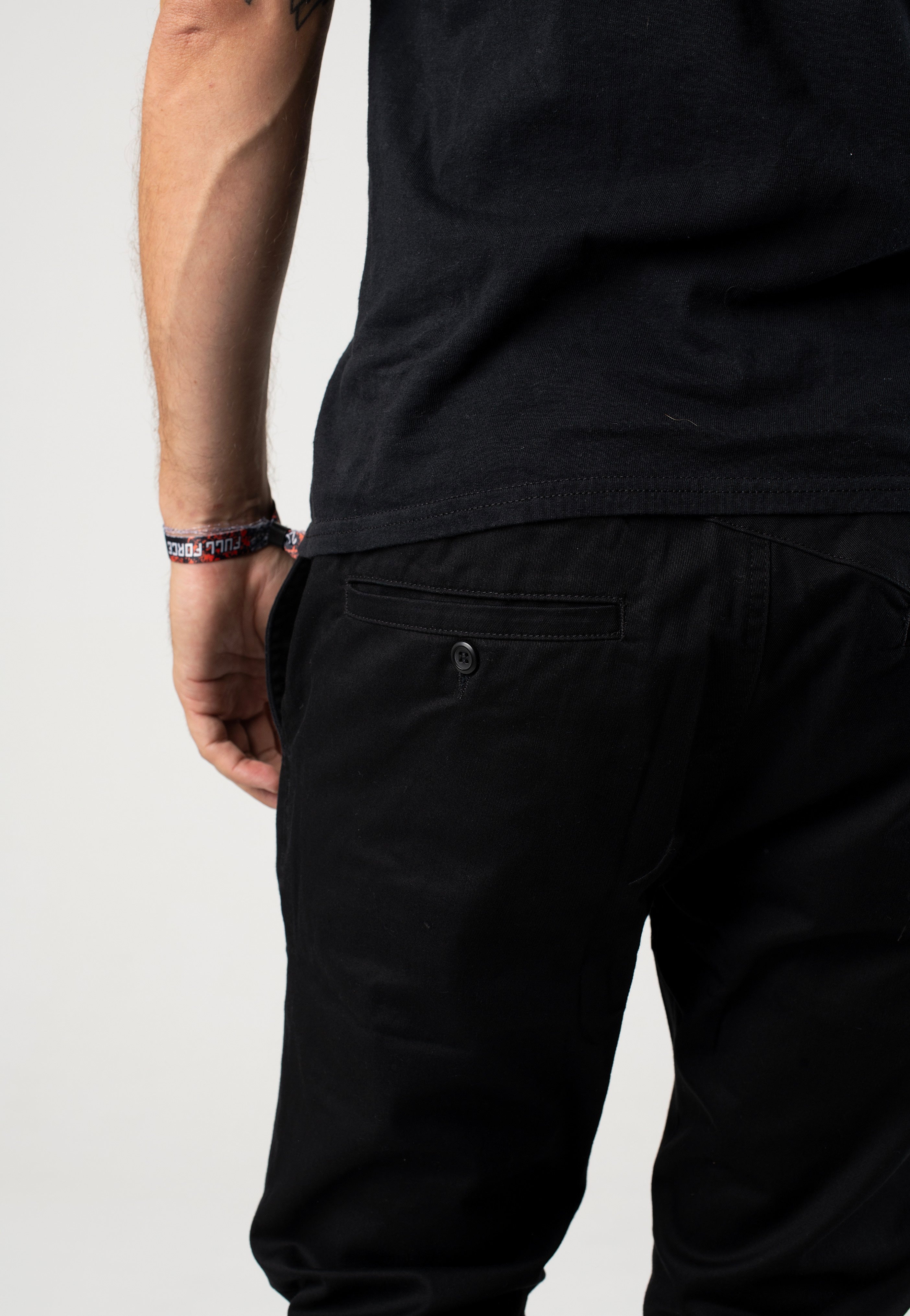 Volcom - Frickin Slim Jogger Black - Pants | Men-Image