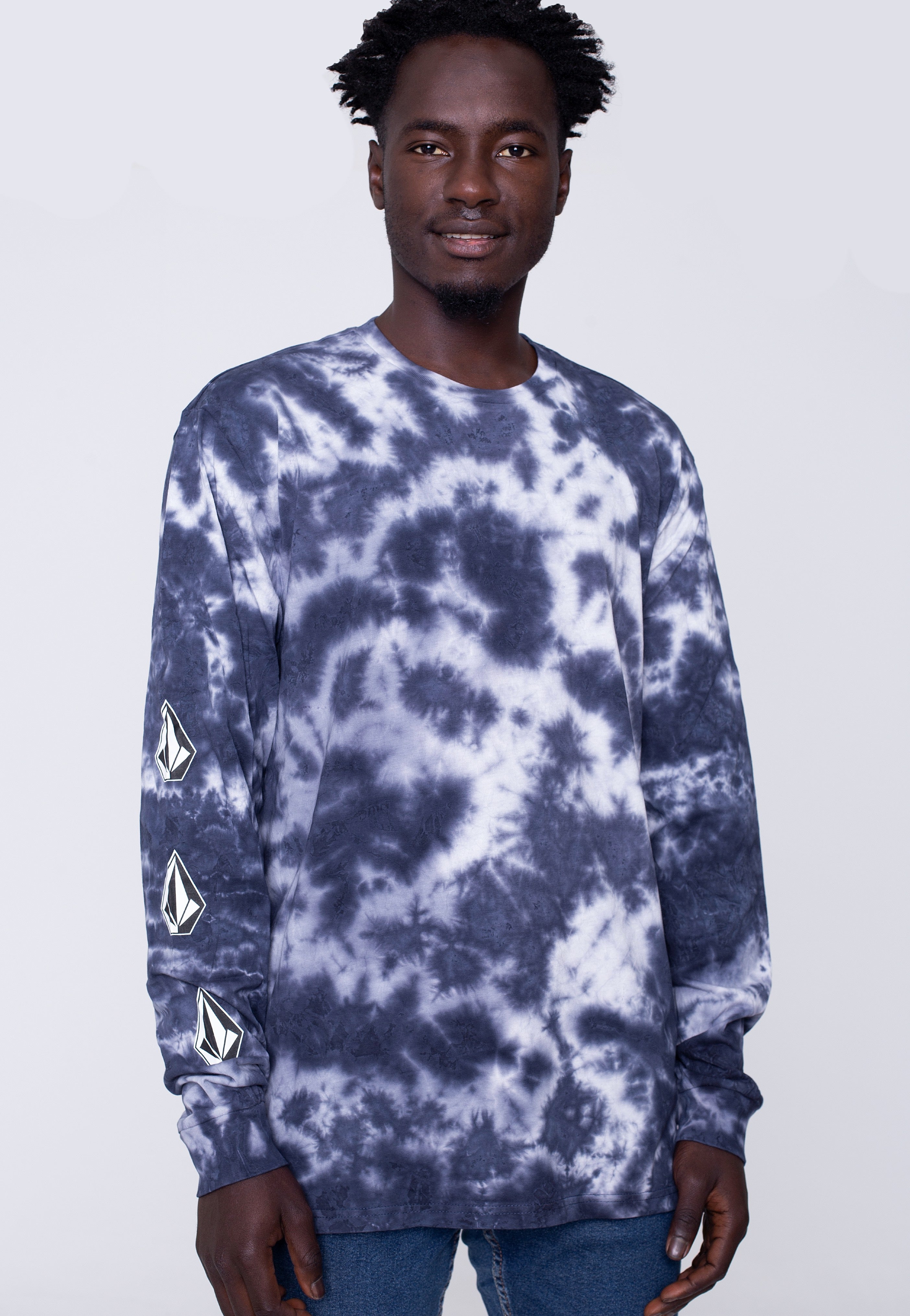 トップス stone  Tie-dye print sweat L 22ss volcom_iconicstonetiedyemulti_