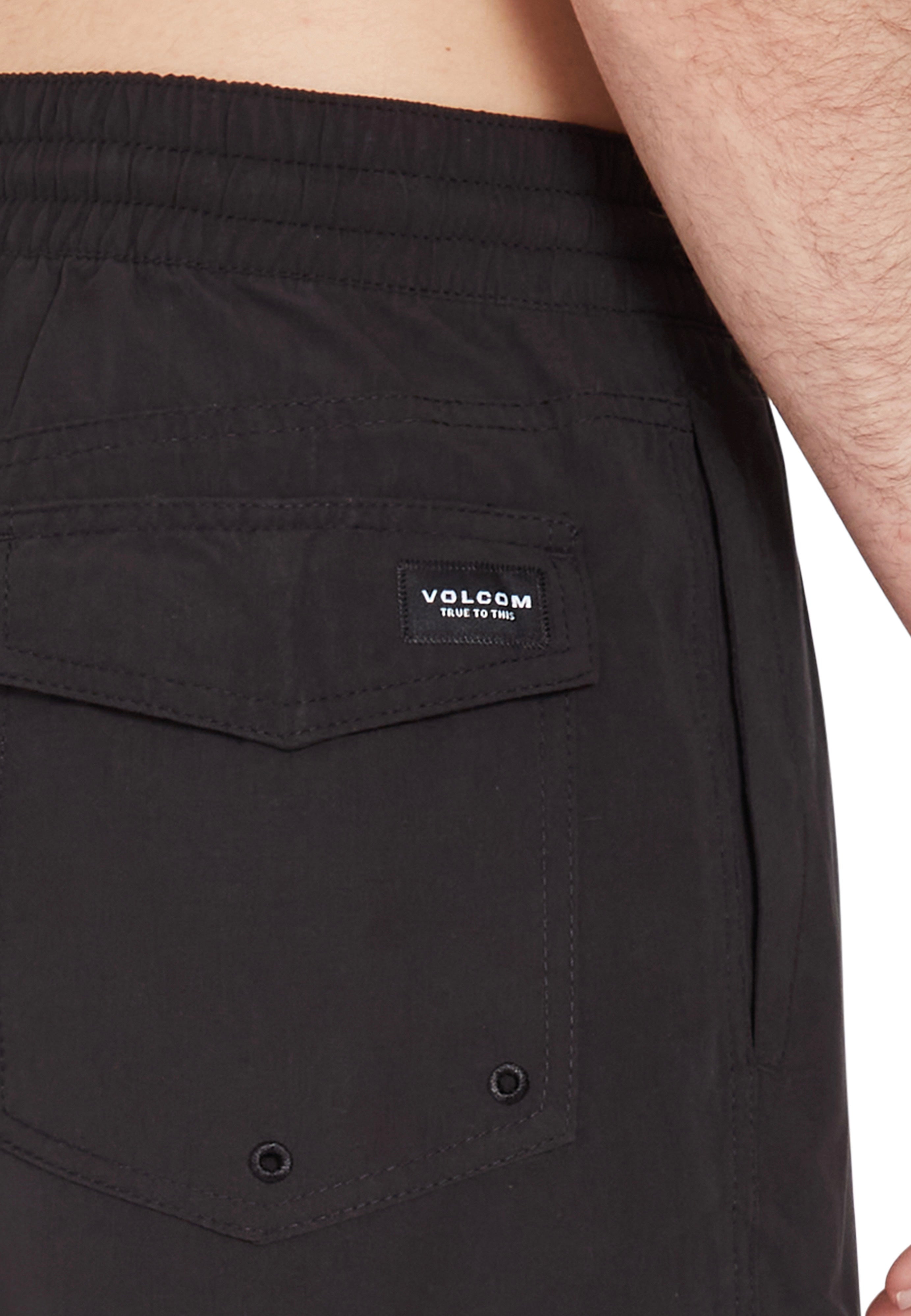 Volcom - Lido Solid Trunk 16 Black - Shorts | Men-Image