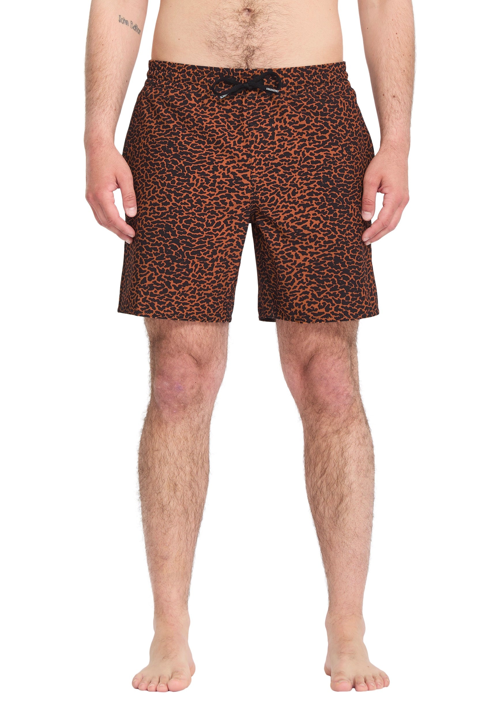 Volcom - Melange Trunk 17 Brown Horn - Board Shorts | Men-Image