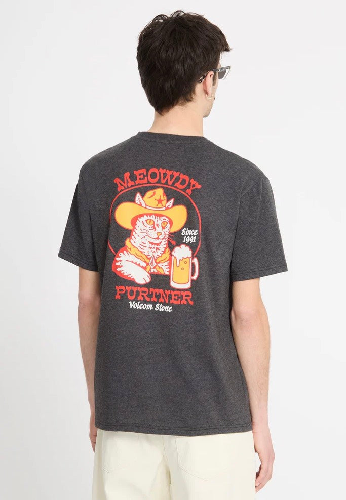 Volcom - Meowdy Heather Black - T-Shirt | Men-Image