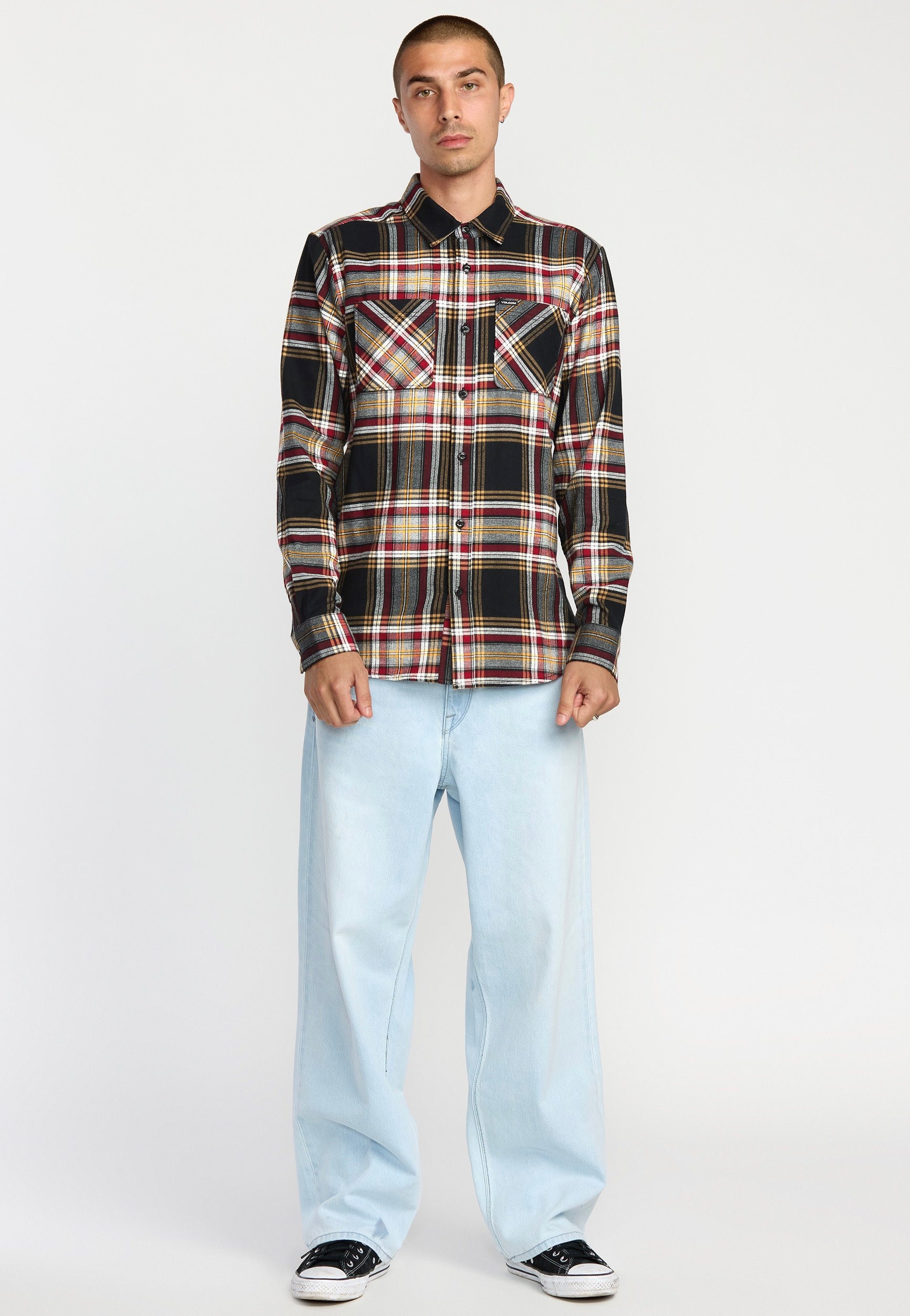 Volcom - Netastone Flannel Antique Black - Shirt | Men-Image