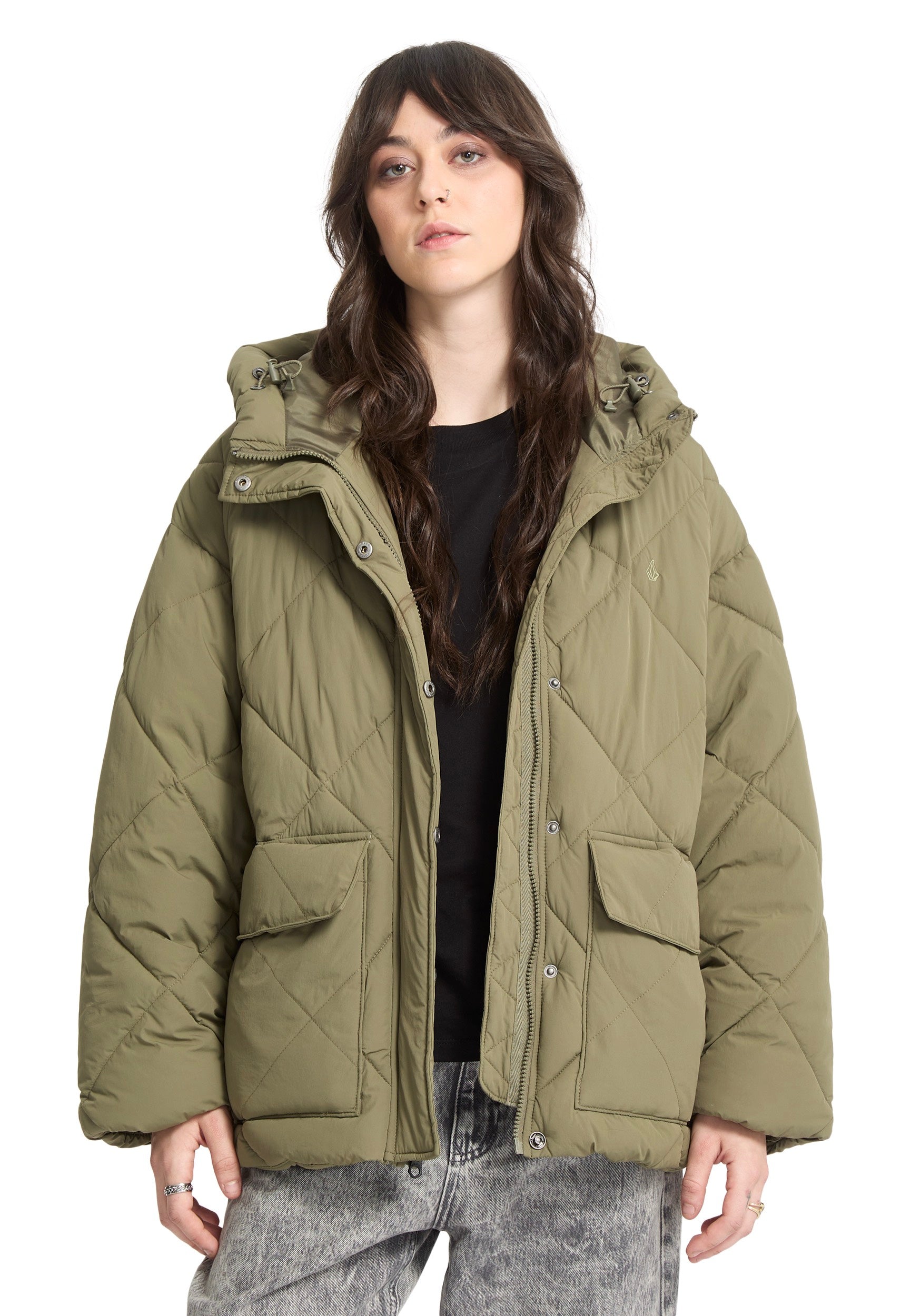 Volcom - Out Of Boxy Puff Wintermoss - Jacket | Women-Image