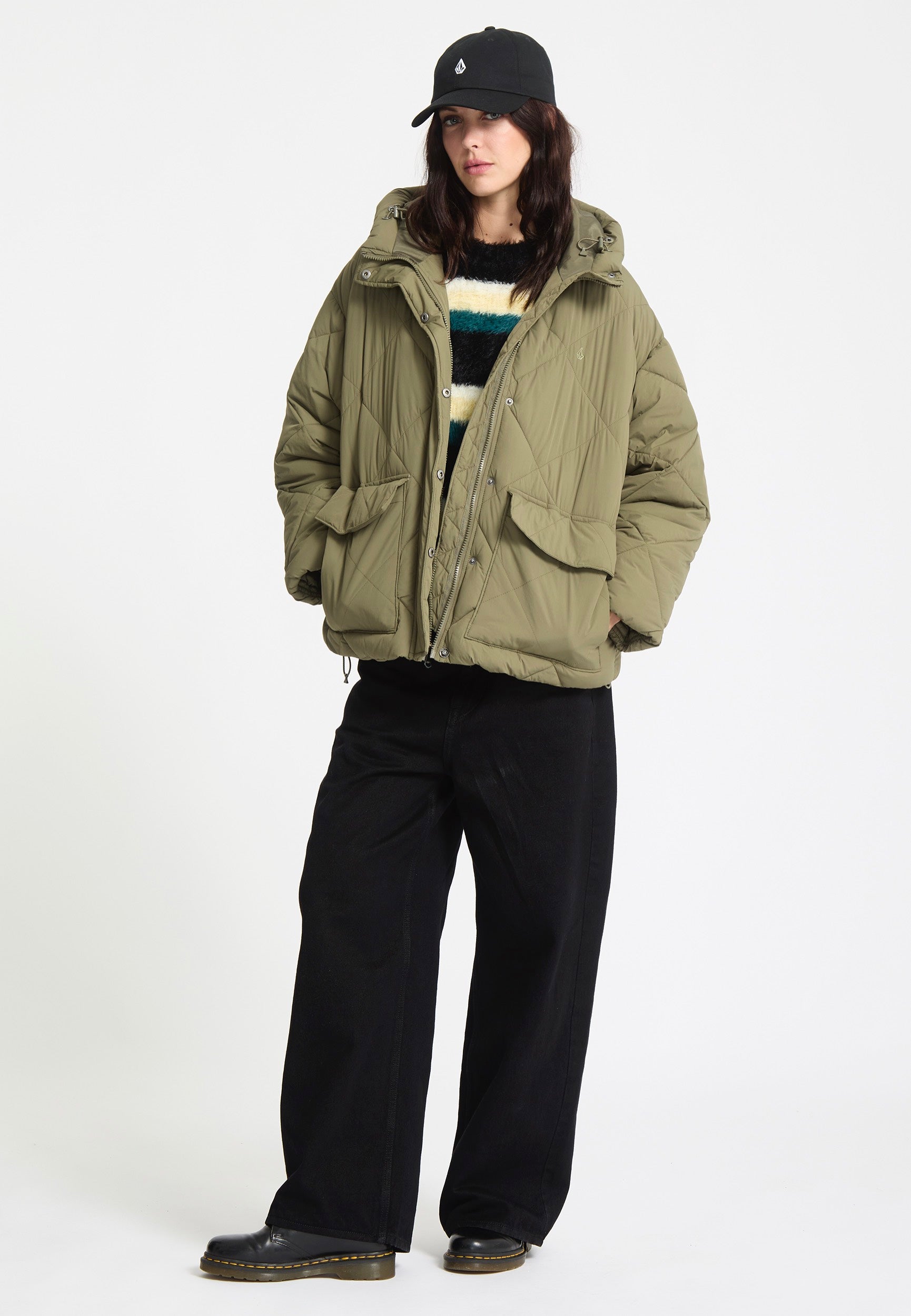 Volcom - Out Of Boxy Puff Wintermoss - Jacket | Women-Image