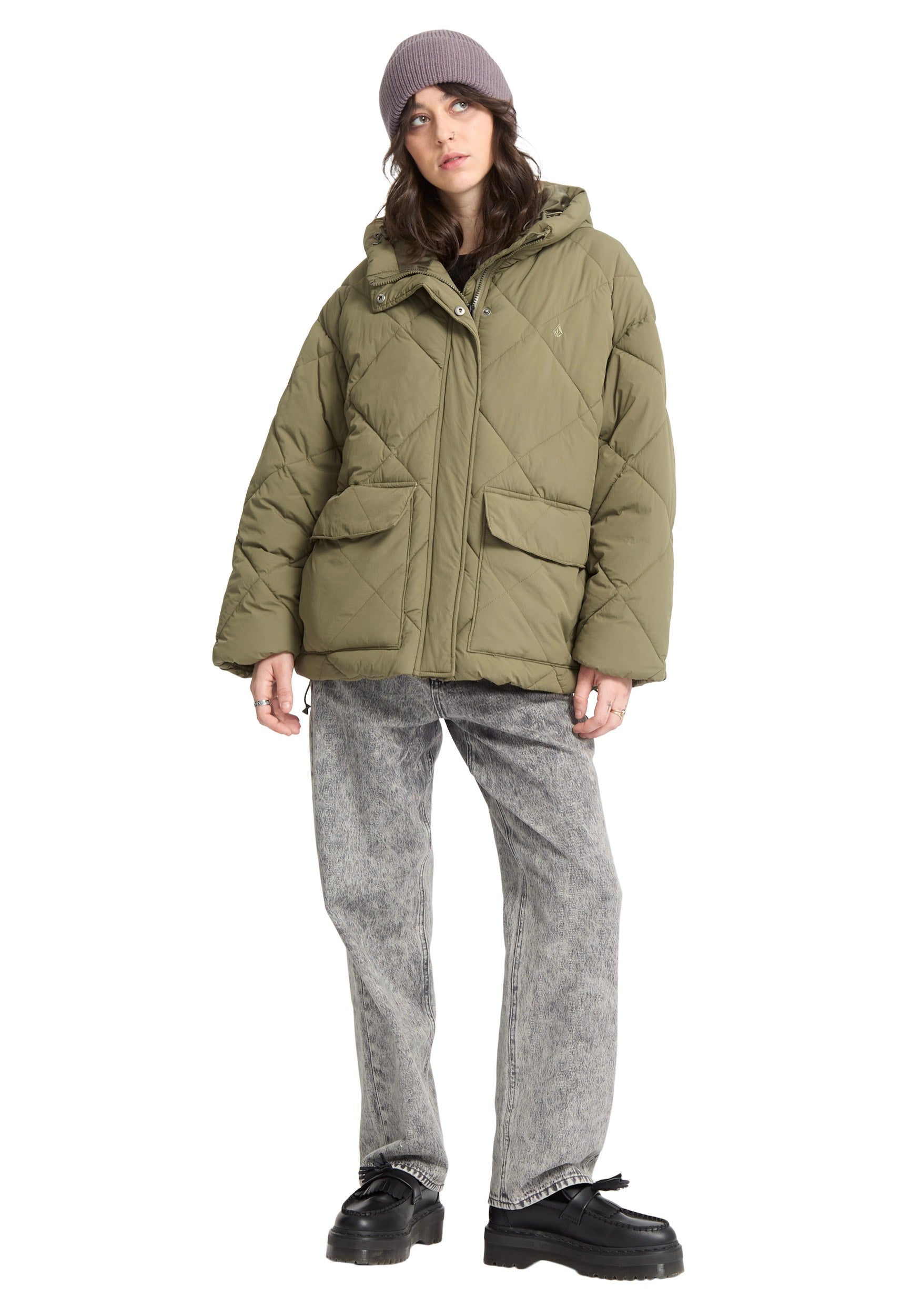 Volcom - Out Of Boxy Puff Wintermoss - Jacket | Women-Image