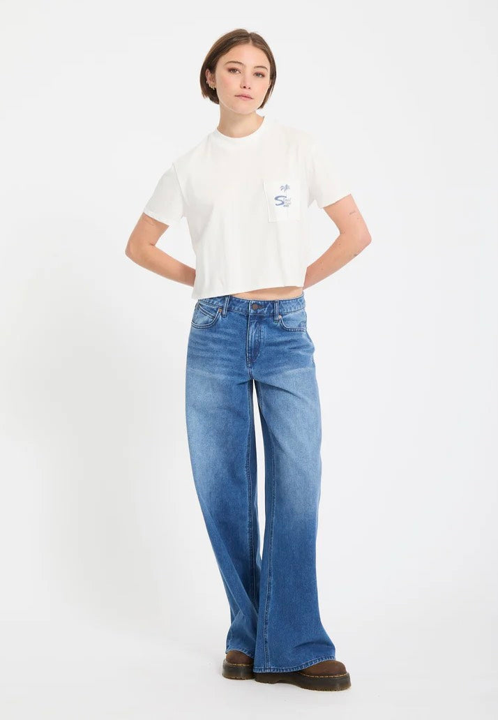 Volcom - Pocket Dial Vintage White - T-Shirt | Women-Image