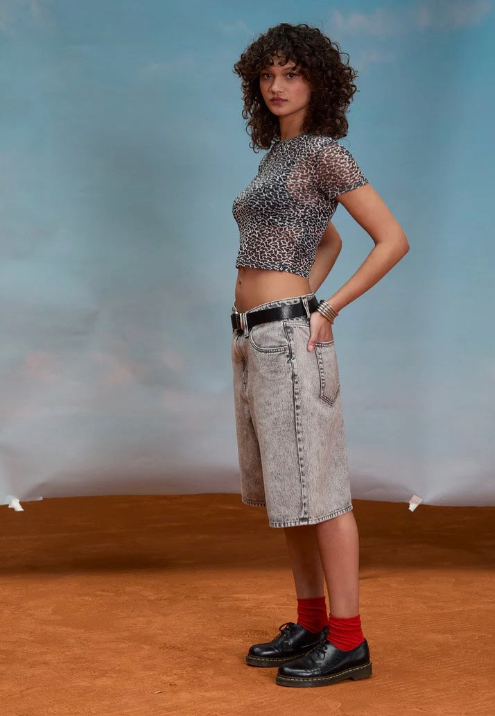 Volcom - Rawly Knit Mesh Black/White - Top | Women-Image