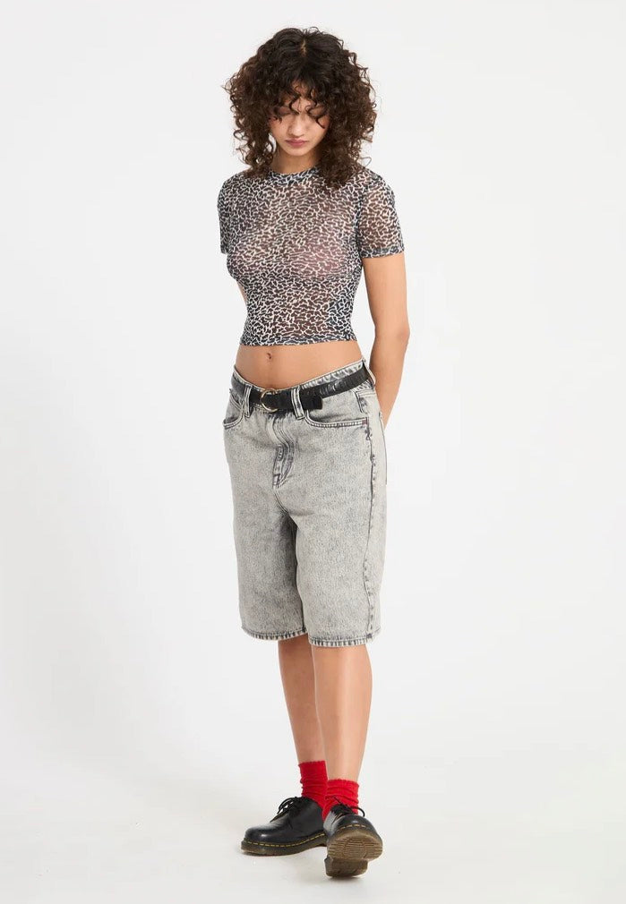 Volcom - Rawly Knit Mesh Black/White - Top | Women-Image