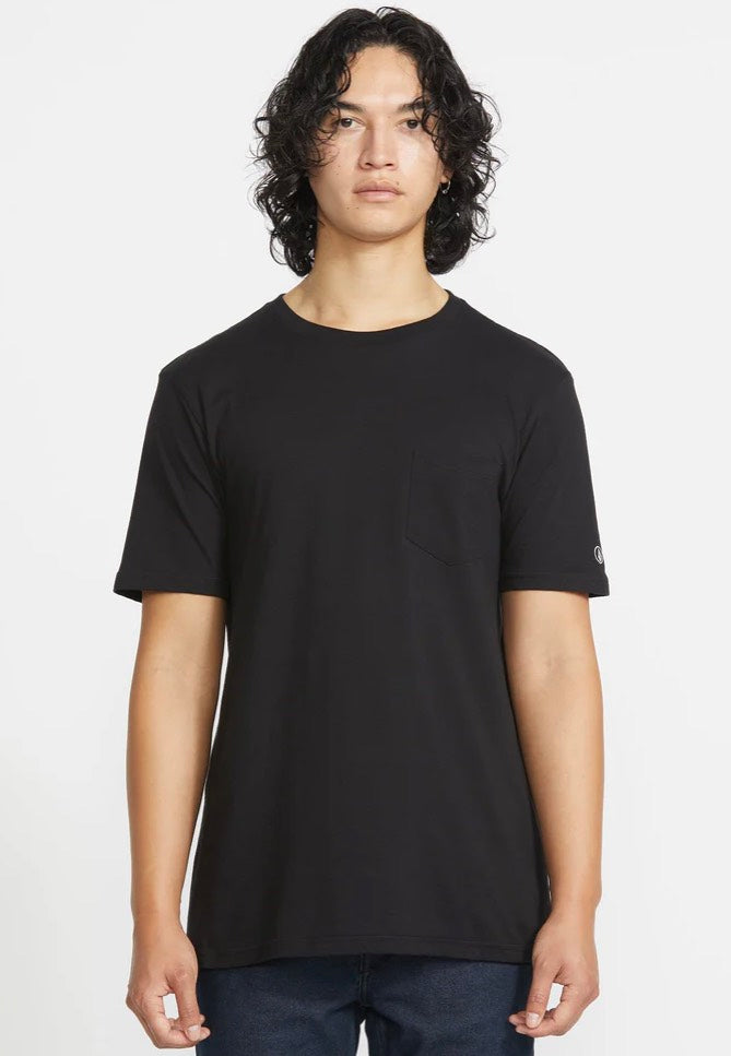 Volcom - Solid Pocket Black - T-Shirt | Men-Image