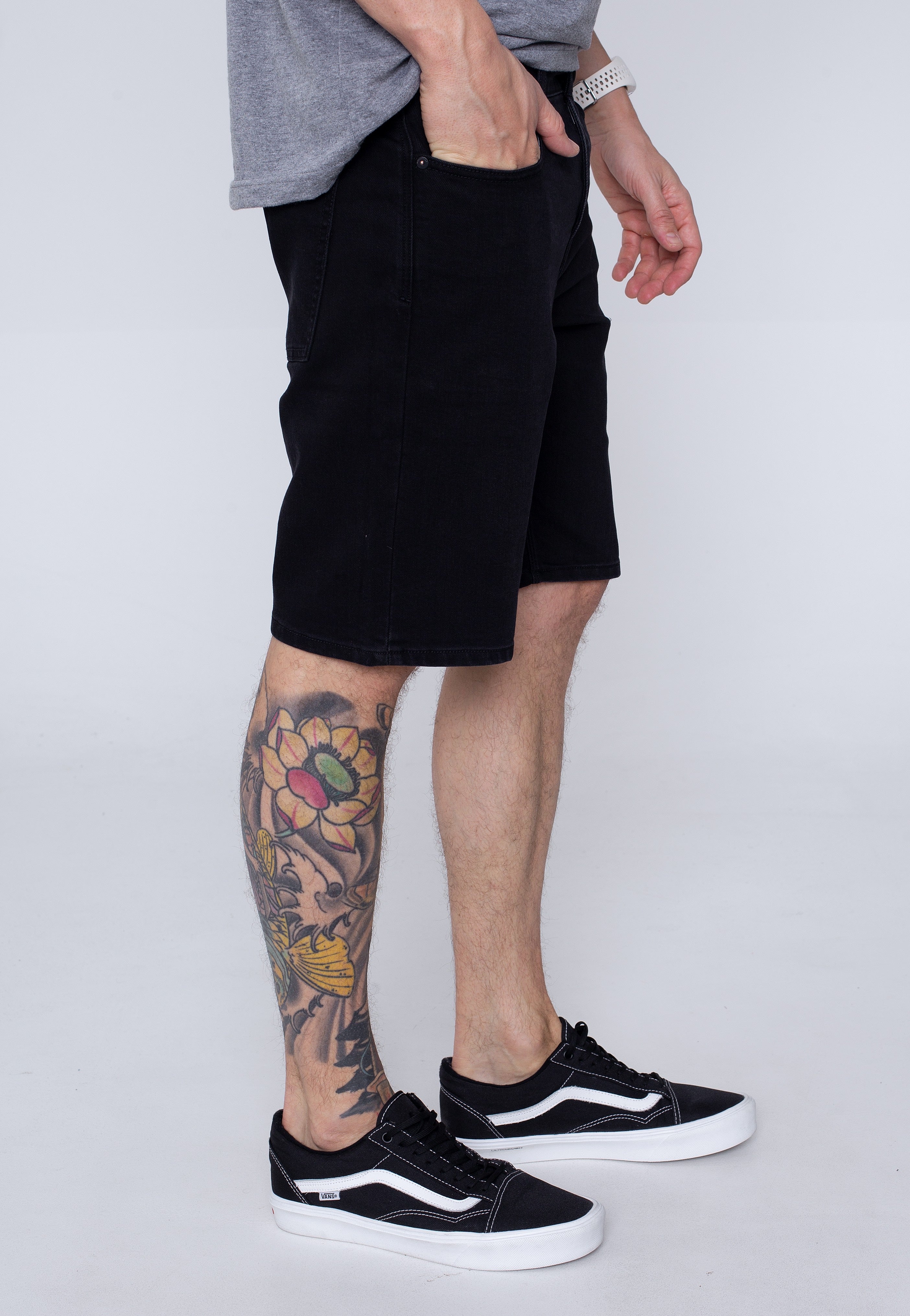 Volcom - Solver Denim Black Out - Shorts | Men-Image