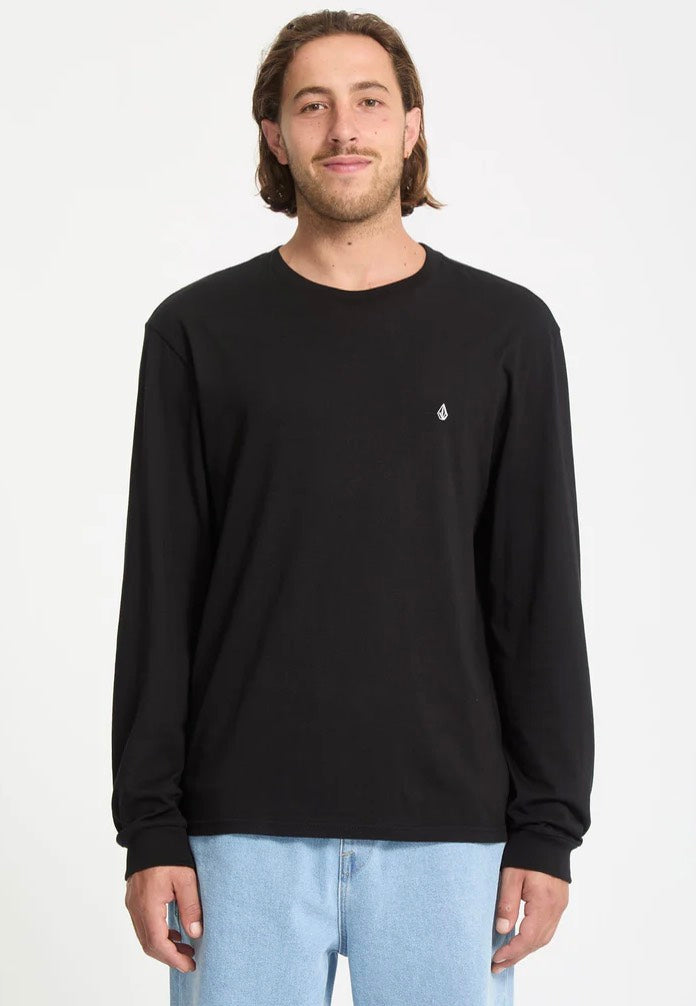 Volcom - Stone Blanks Black - Longsleeve | Men-Image