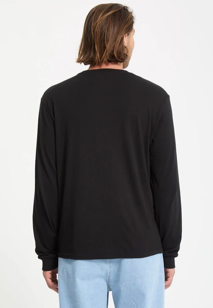Volcom - Stone Blanks Black - Longsleeve | Men-Image