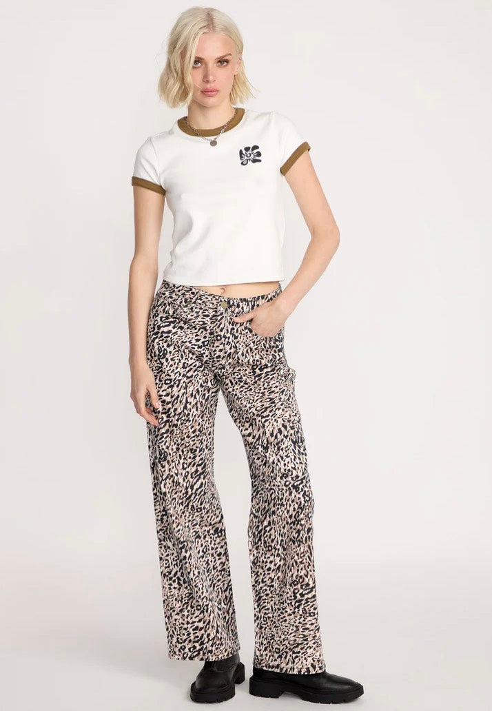 Volcom - Stoned BF Lowrise Animal Print - Pants | Women-Image