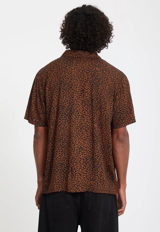 Volcom - Utopias Print Brown Horn - Shirt | Men-Image