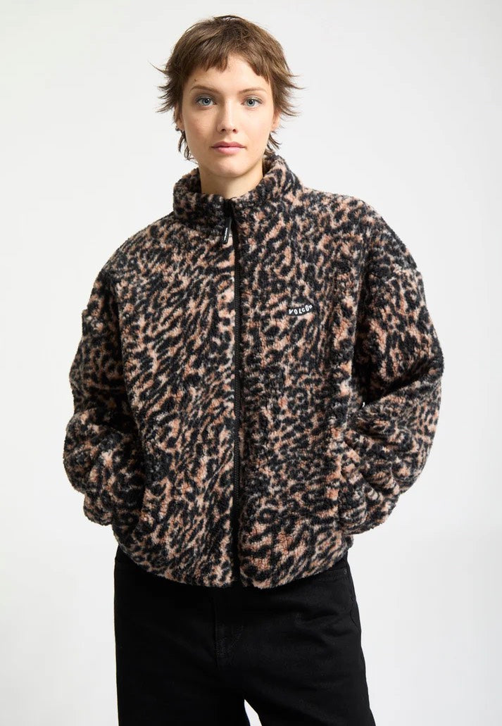 Volcom - Wylding Out Sherpa Animal Print - Jacket | Women-Image