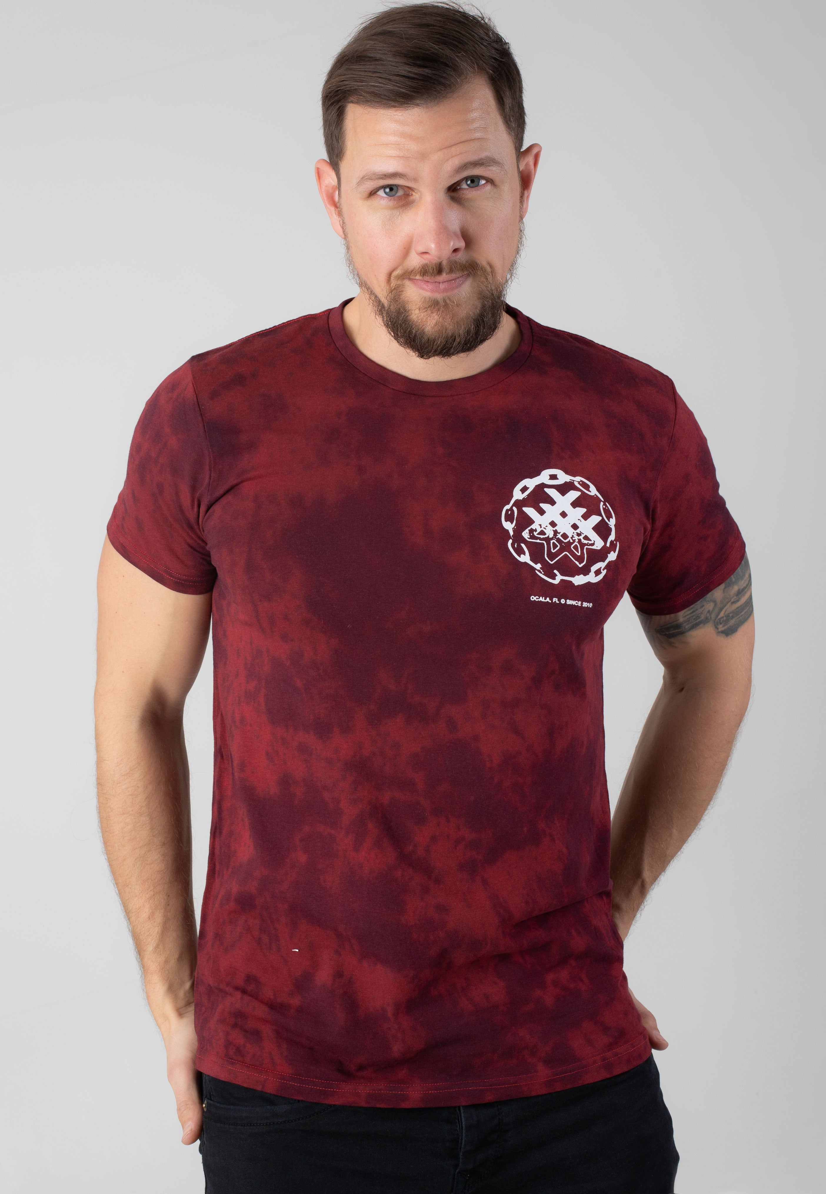 Wage War - Hounds Red/Black Tie Dye - T-Shirt | Men-Image
