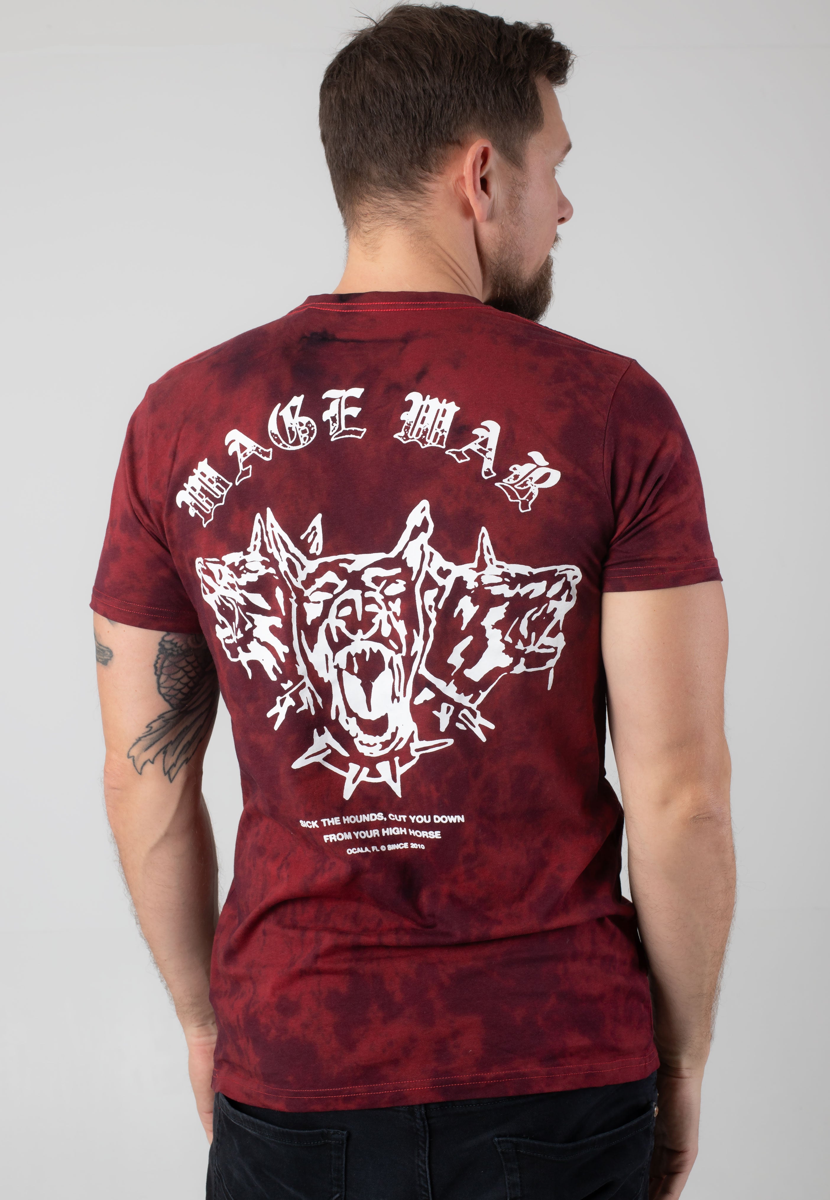 Wage War - Hounds Red/Black Tie Dye - T-Shirt | Men-Image