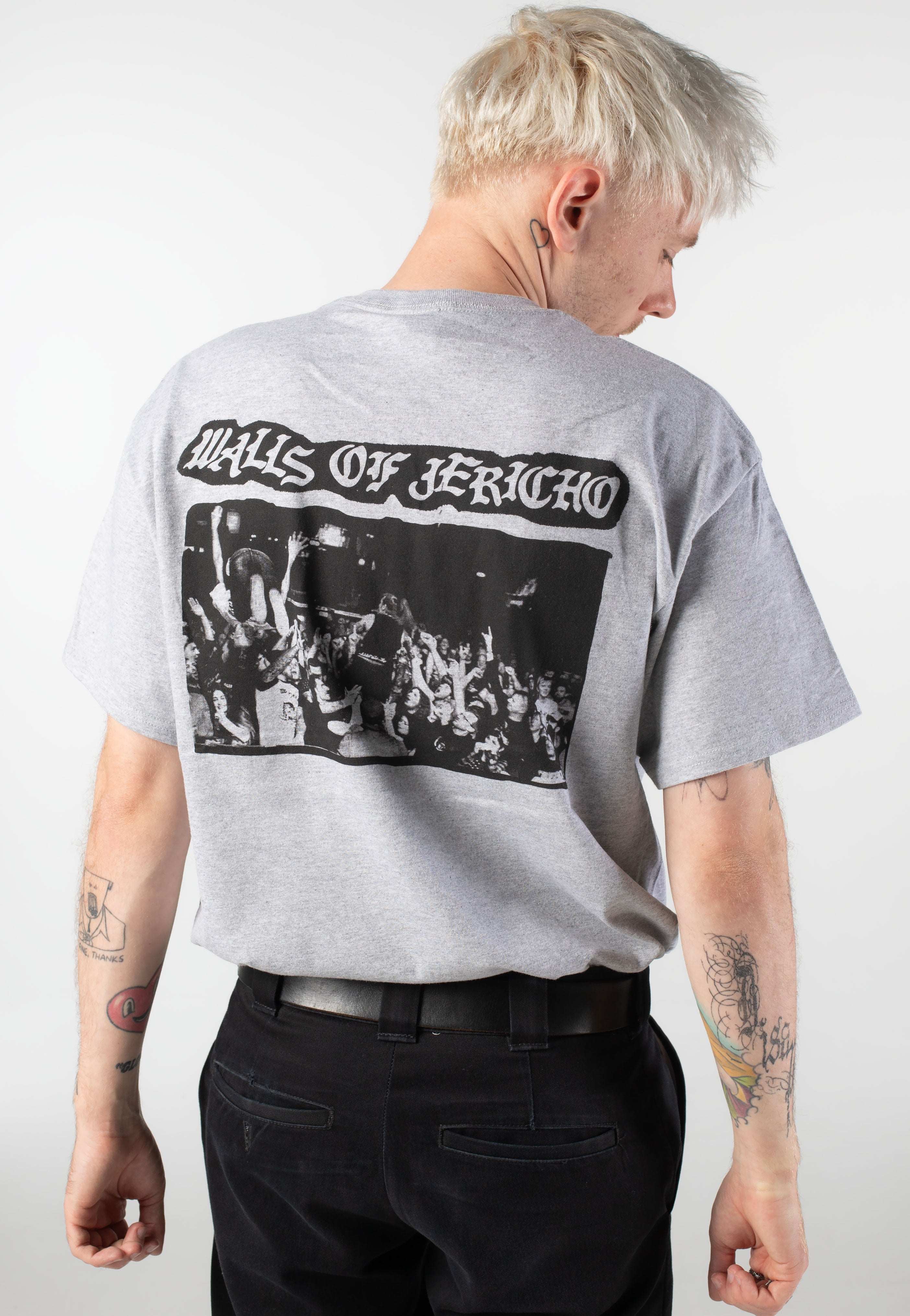 Walls Of Jericho - Front Flip Sportsgrey - T-Shirt | Men-Image