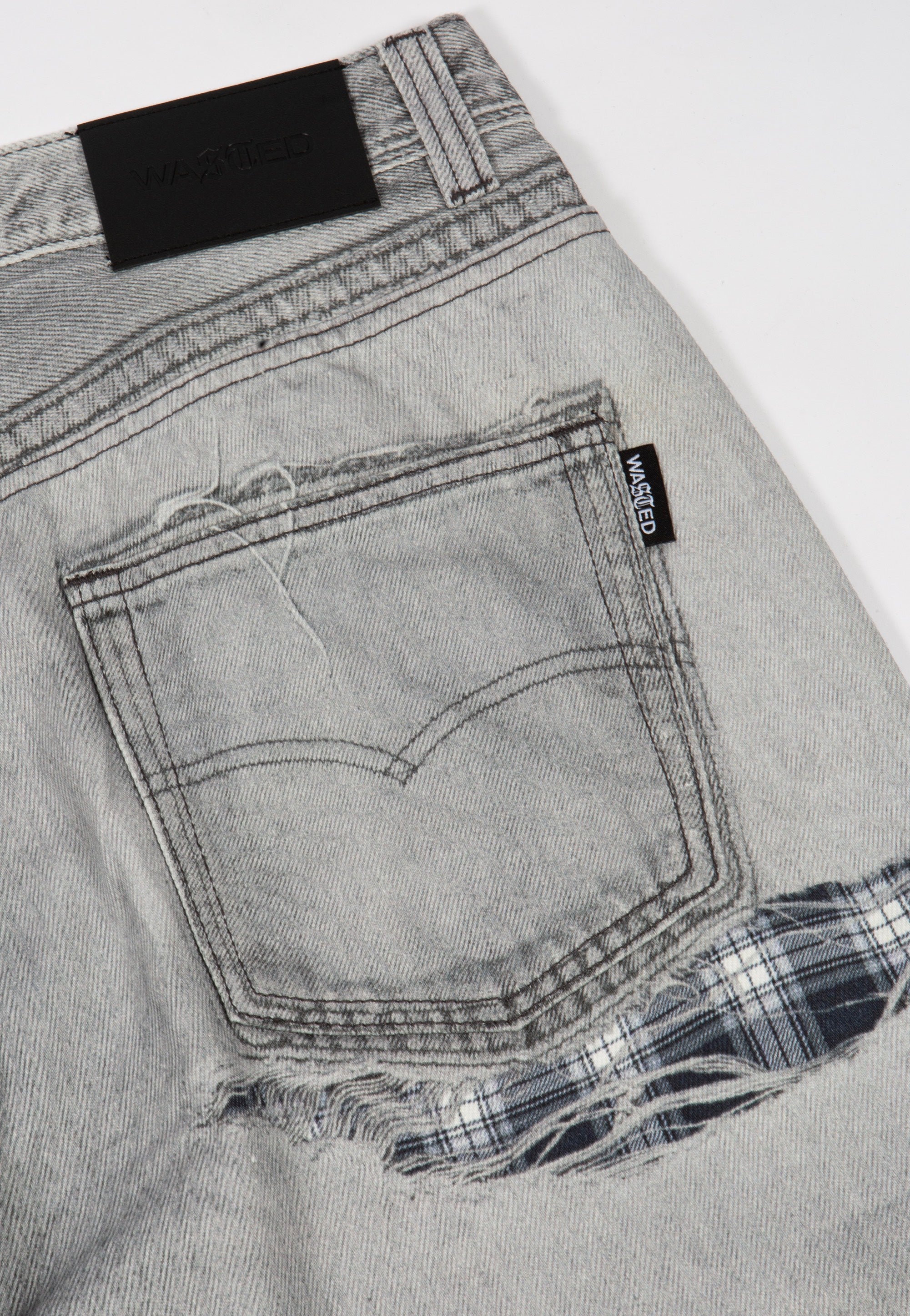 Wasted Paris - Trompe L'Oeil Grant Faded Grey - Jeans | Men-Image