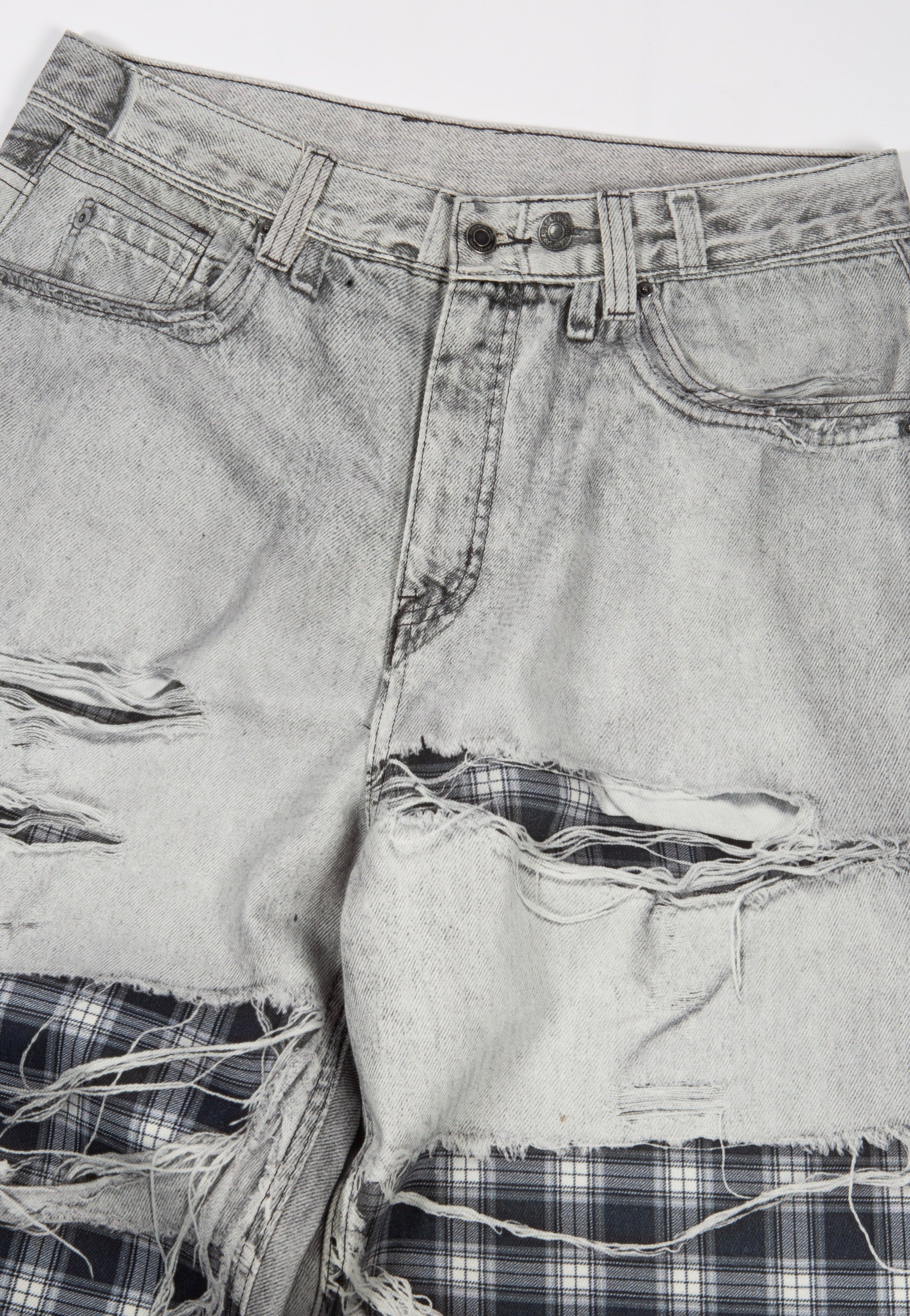 Wasted Paris - Trompe L'Oeil Grant Faded Grey - Jeans | Men-Image