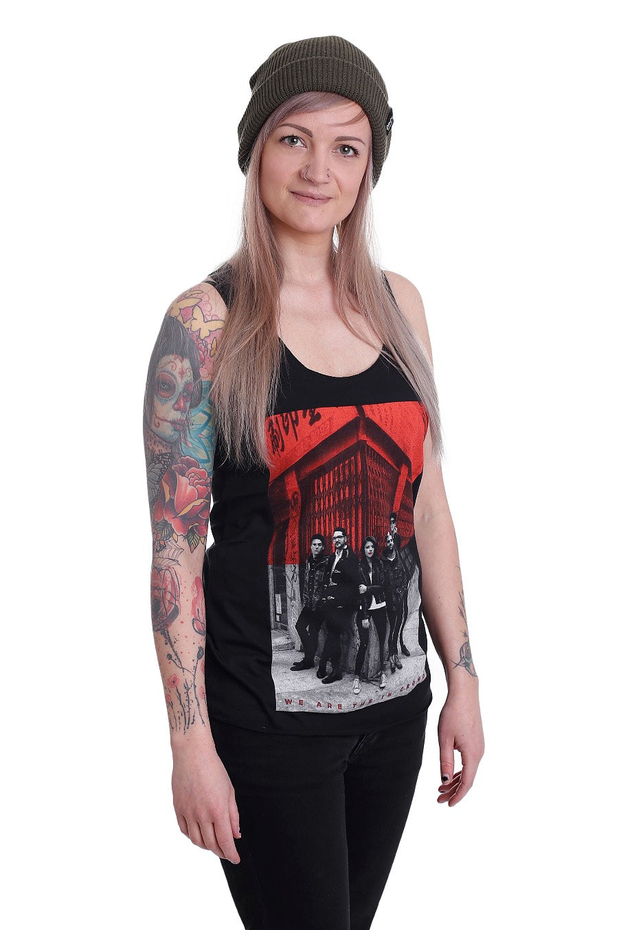 We Are The In Crowd - Half Red Photo - Tank | Women-Image
