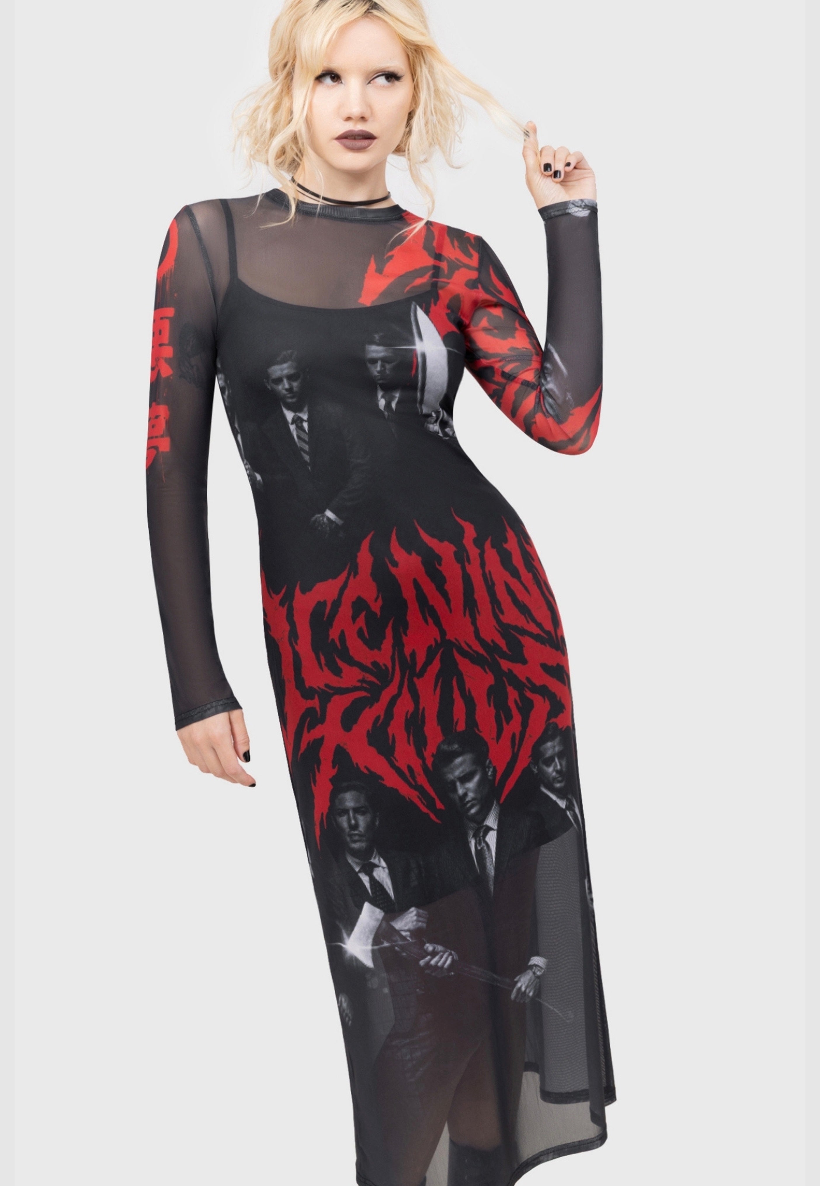 Killstar x Ice Nine Kills - Welcome To Horrorwood Maxi - Dress | Women-Image