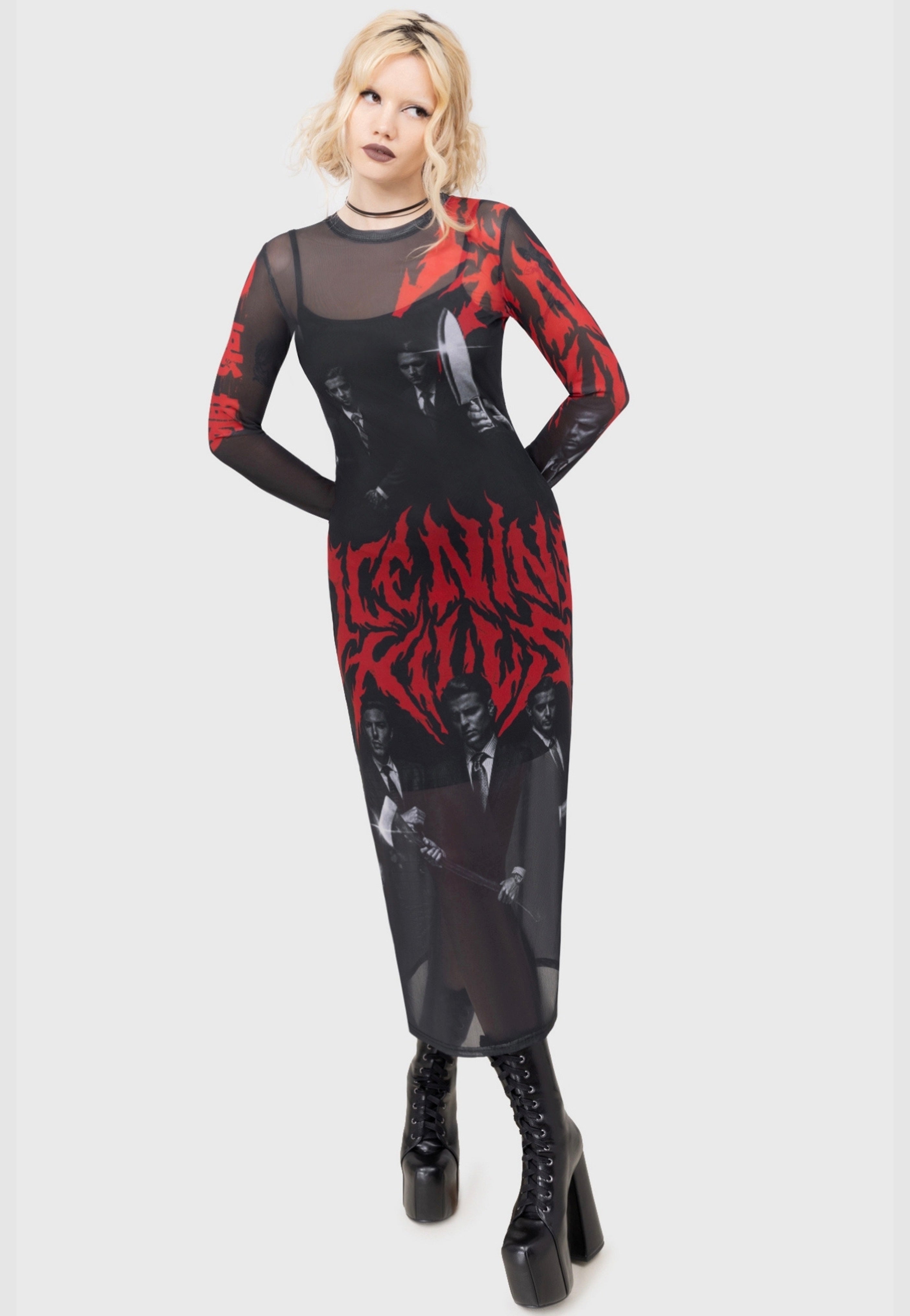 Killstar x Ice Nine Kills - Welcome To Horrorwood Maxi - Dress | Women-Image