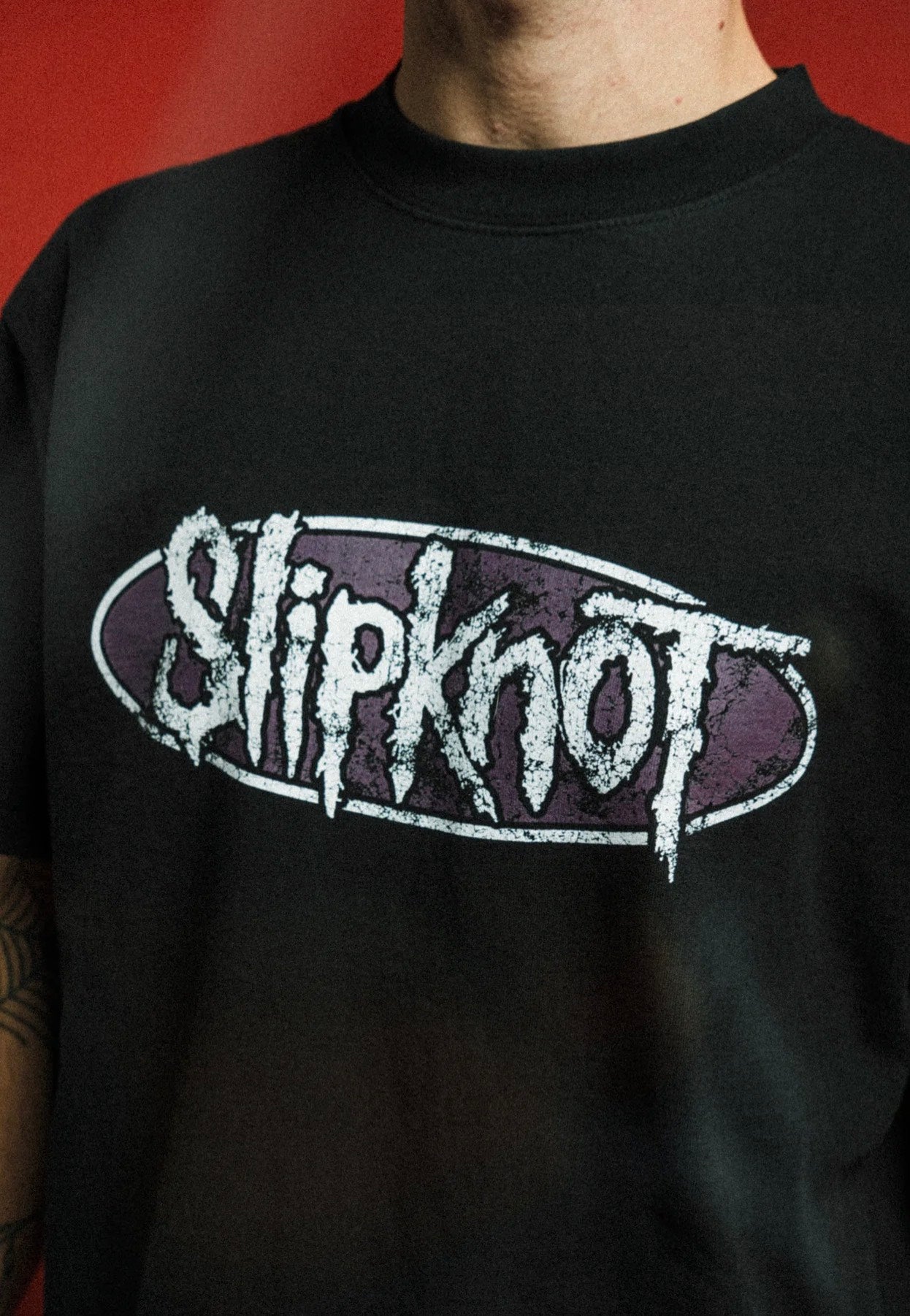 Welcome x Slipknot Annihilation Boxy Garment-Dyed Black - T-Shirt
