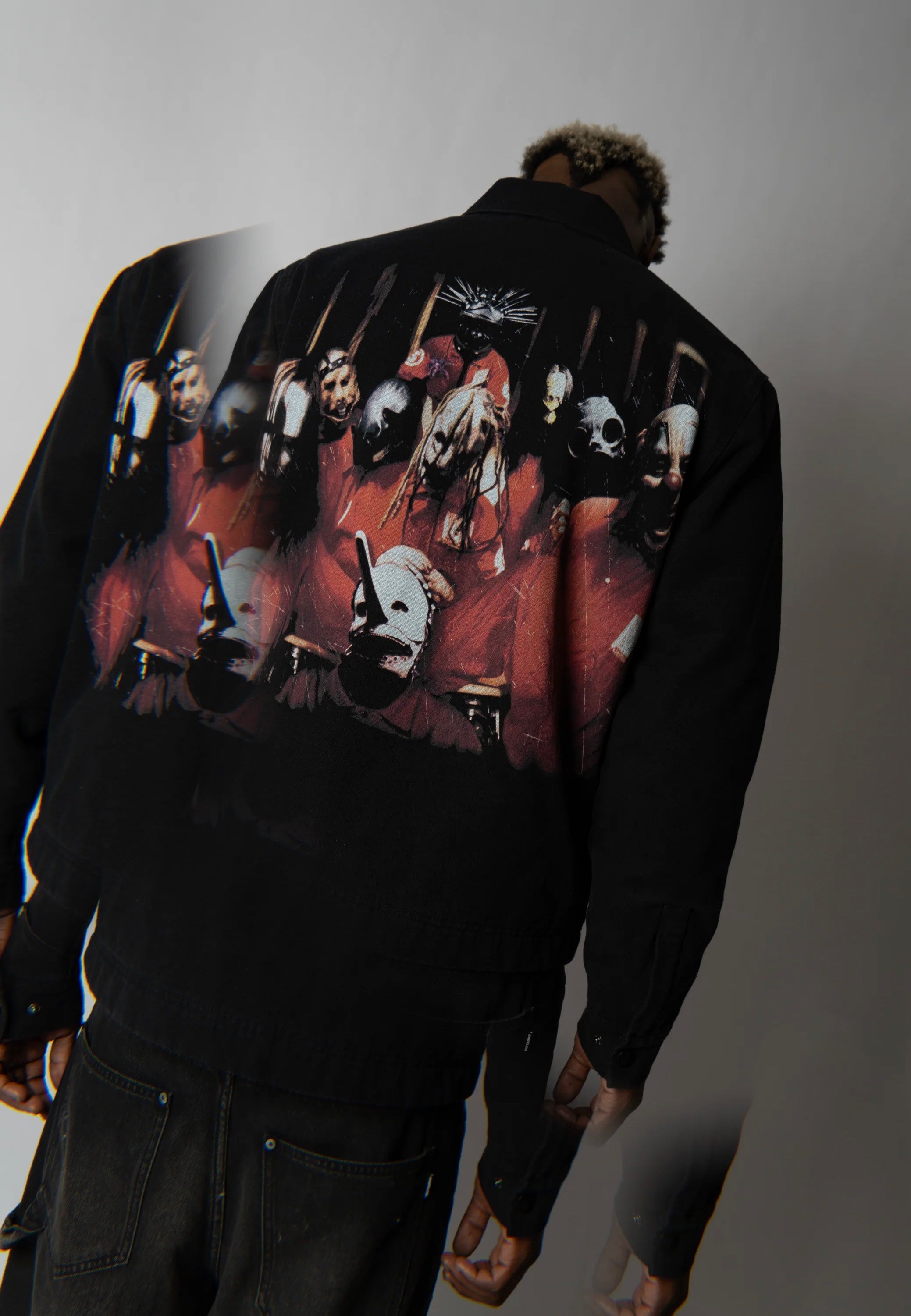 Welcome x Slipknot - Self-Titled Canvas Black - Jeans Jacket | Men-Image