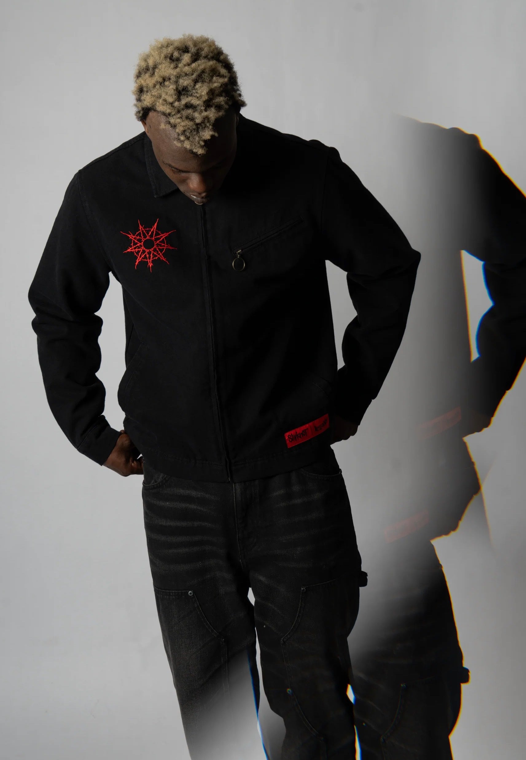 Welcome x Slipknot Self-Titled Canvas Black - Chaqueta vaquera