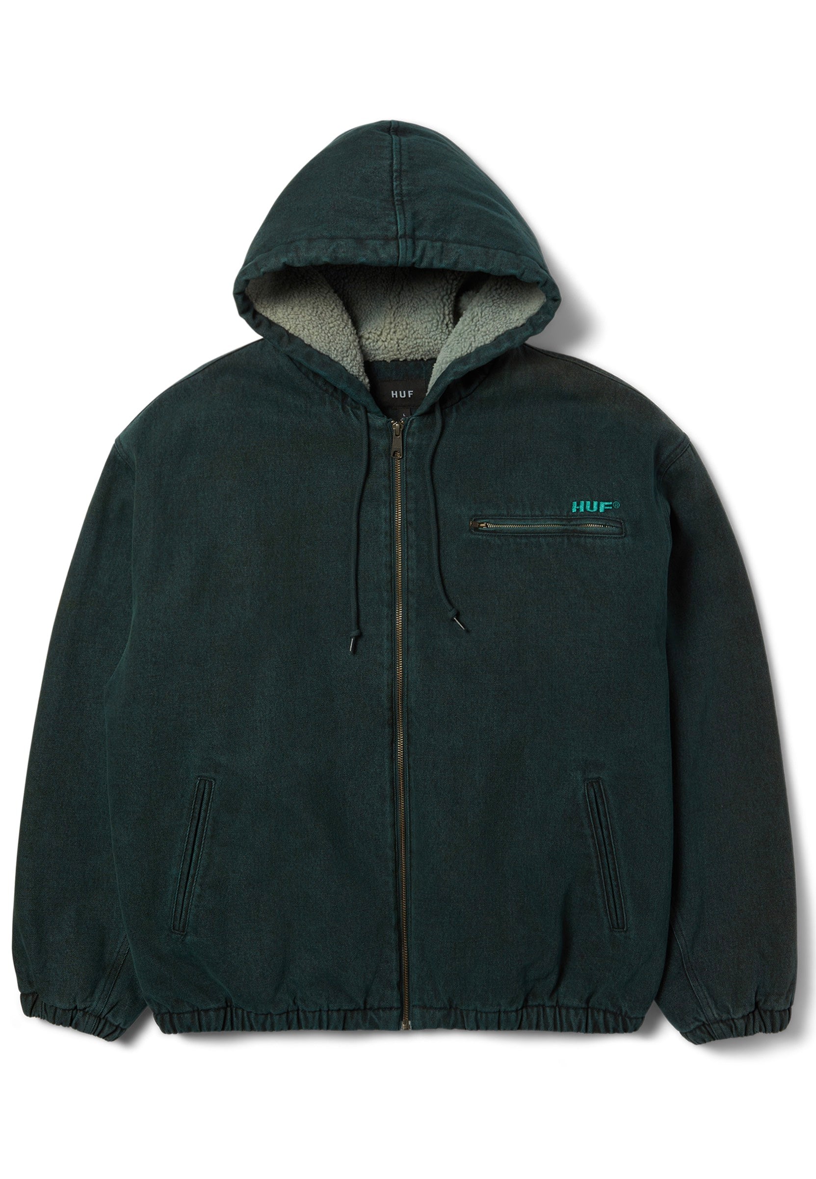 ジャケット・アウター HUF WHAT A JUNGLE DENIM WORK JACKET HUF - What A Jungle Denim Work Evergreen - Jacket | Impericon