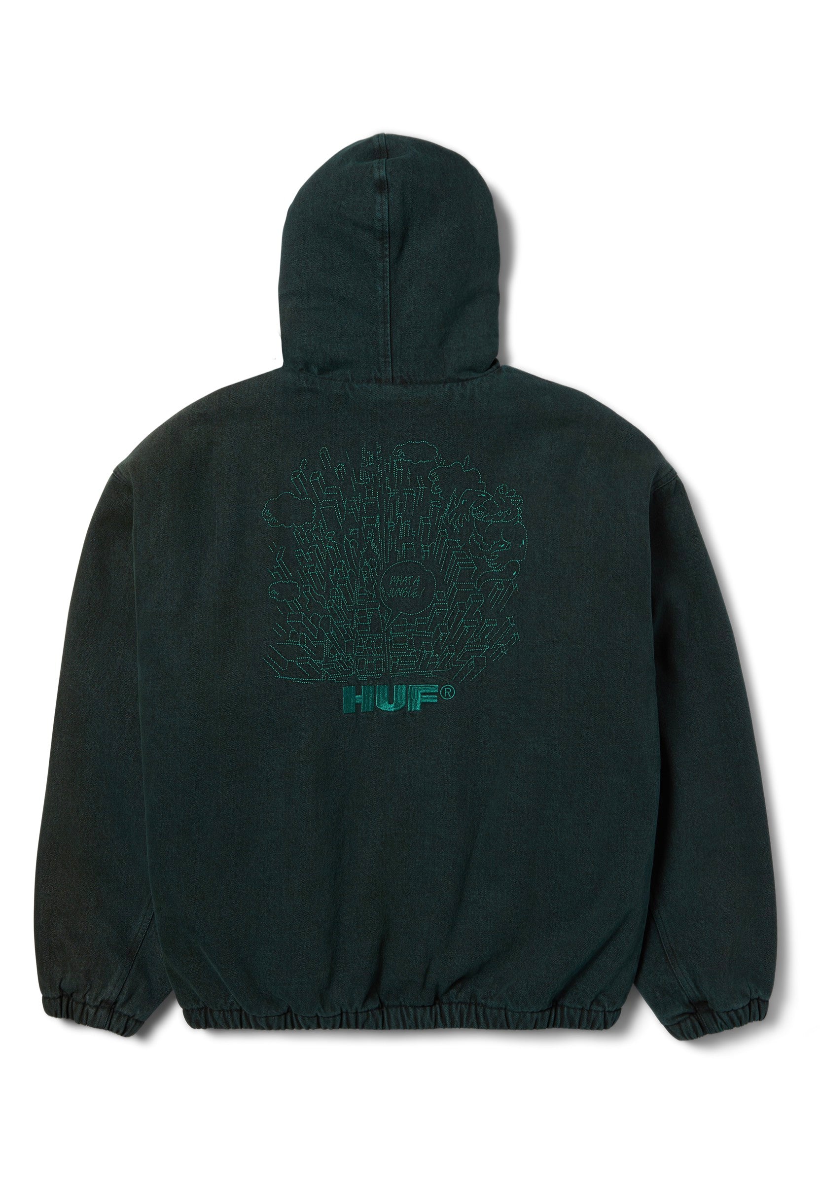 HUF - What A Jungle Denim Work Evergreen - Jacket | Impericon