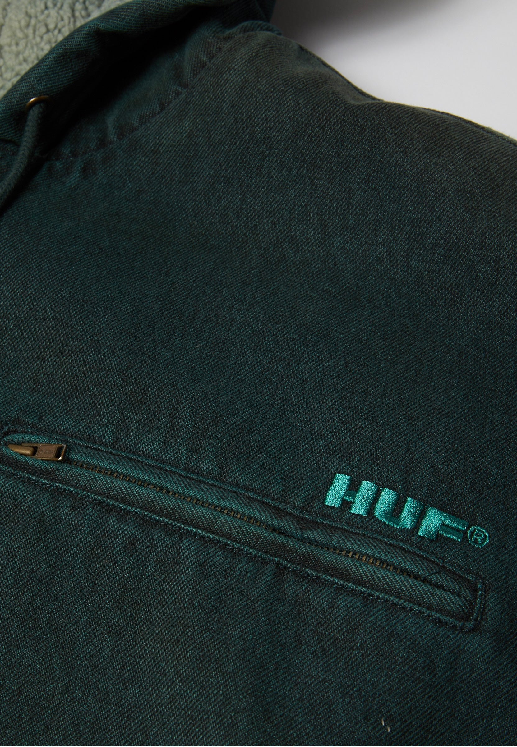 ジャケット・アウター HUF 25FW WHAT A JUNGLE DENIM WORK JACKET HUF - What A Jungle Denim Work Evergreen - Jacket | Impericon