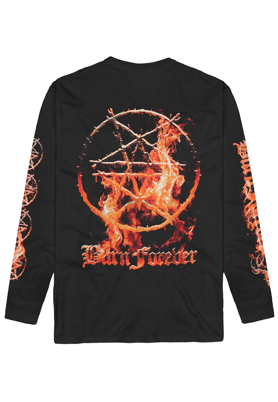 トップス MASSES / SHIRT LS FIRE Whitechapel Flames Forever - Longsleeve | Impericon