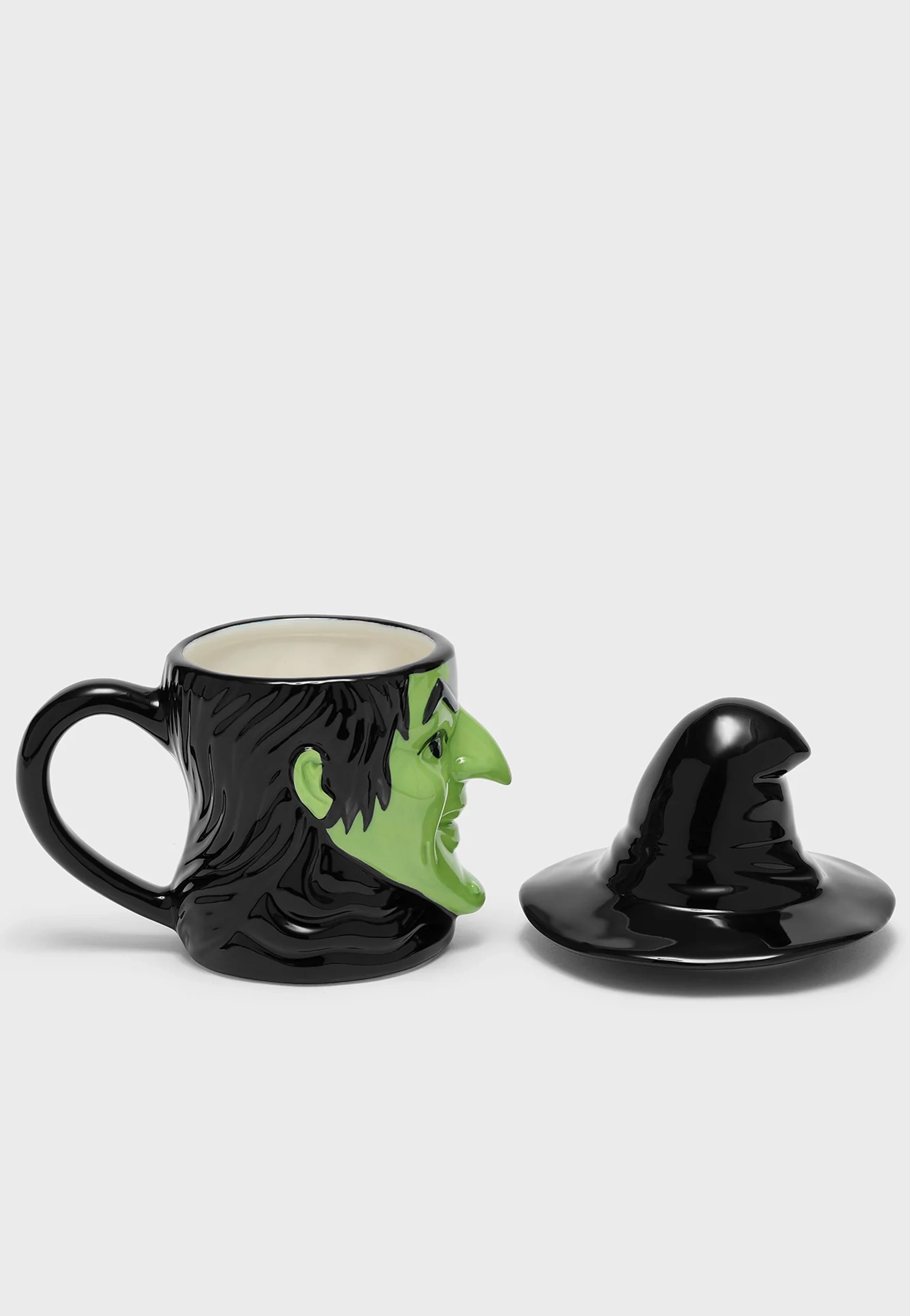 Killstar x Wizard Of OZ - Wicked Witch Shaped Black/Green - Mug | Neutral-Image