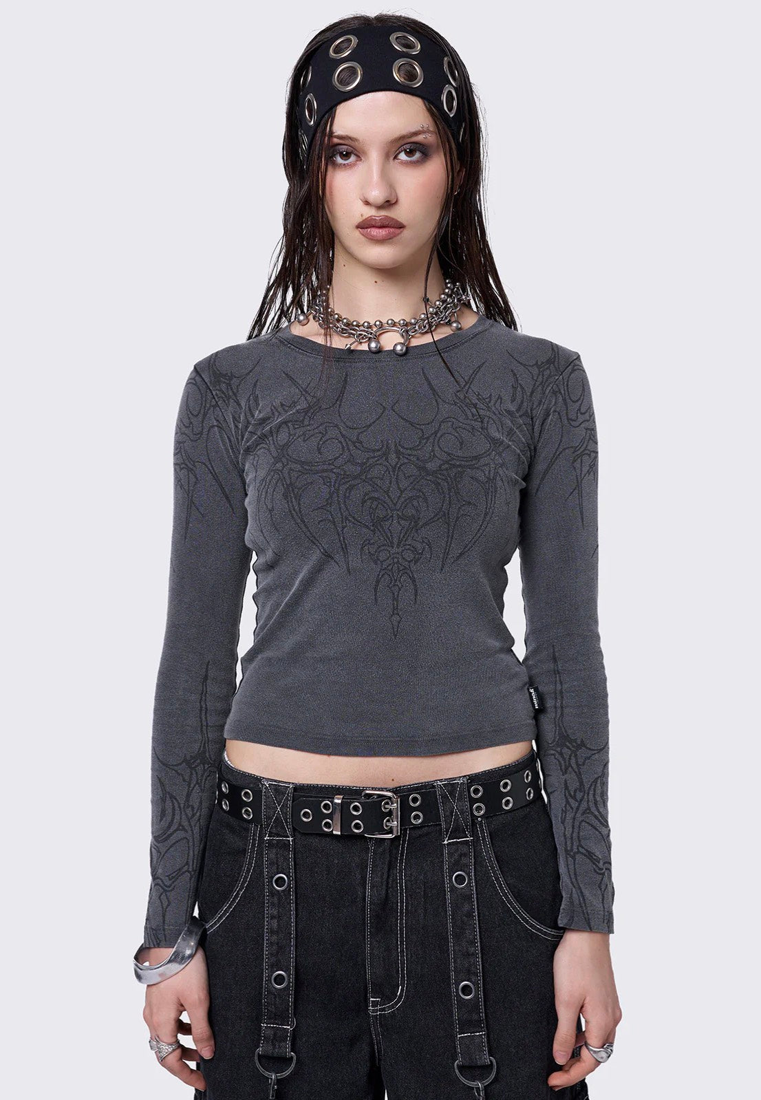 Minga London - Wildborn Washed Top Grey - Top | Women-Image