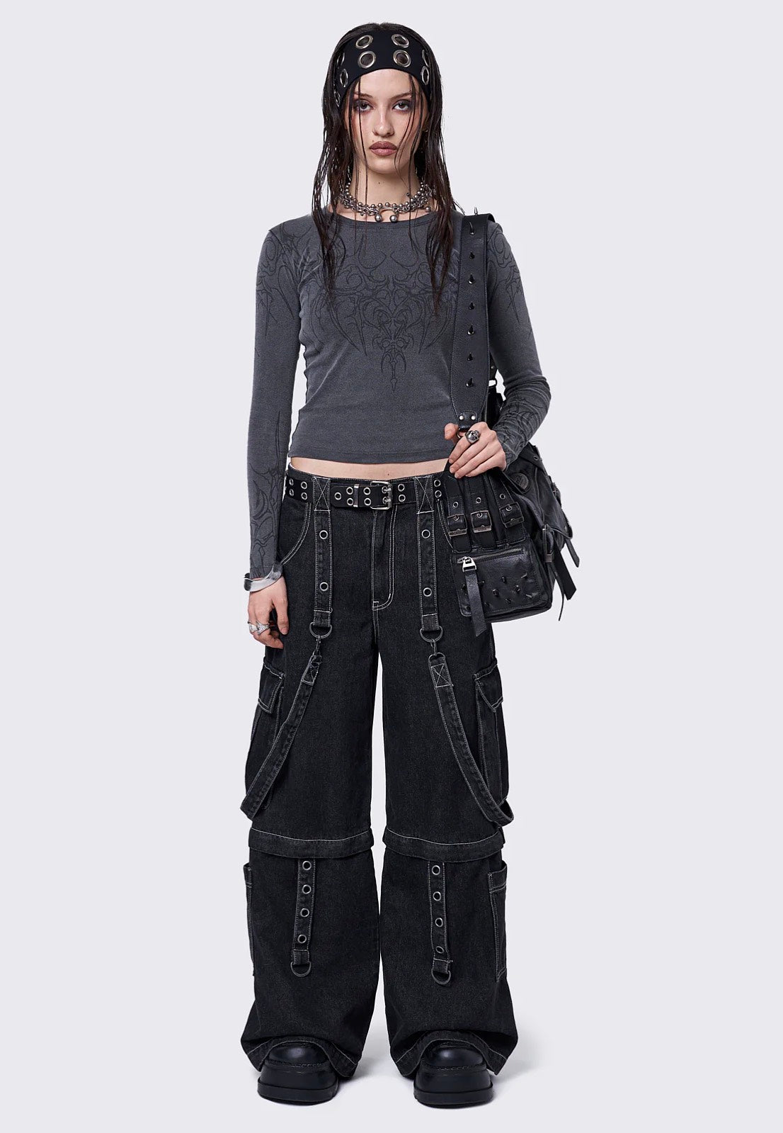 Minga London - Wildborn Washed Top Grey - Top | Women-Image