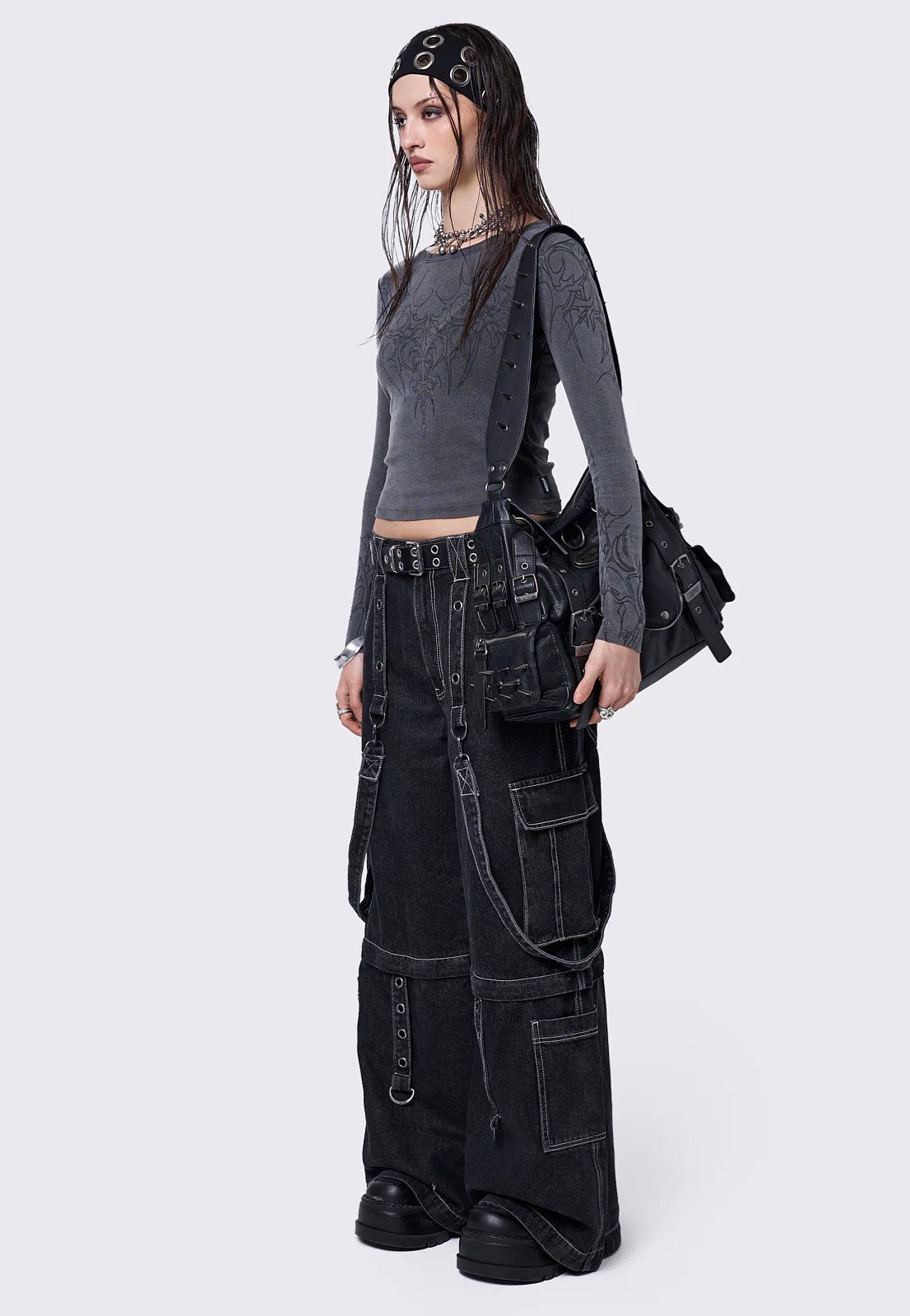 Minga London - Wildborn Washed Top Grey - Top | Women-Image