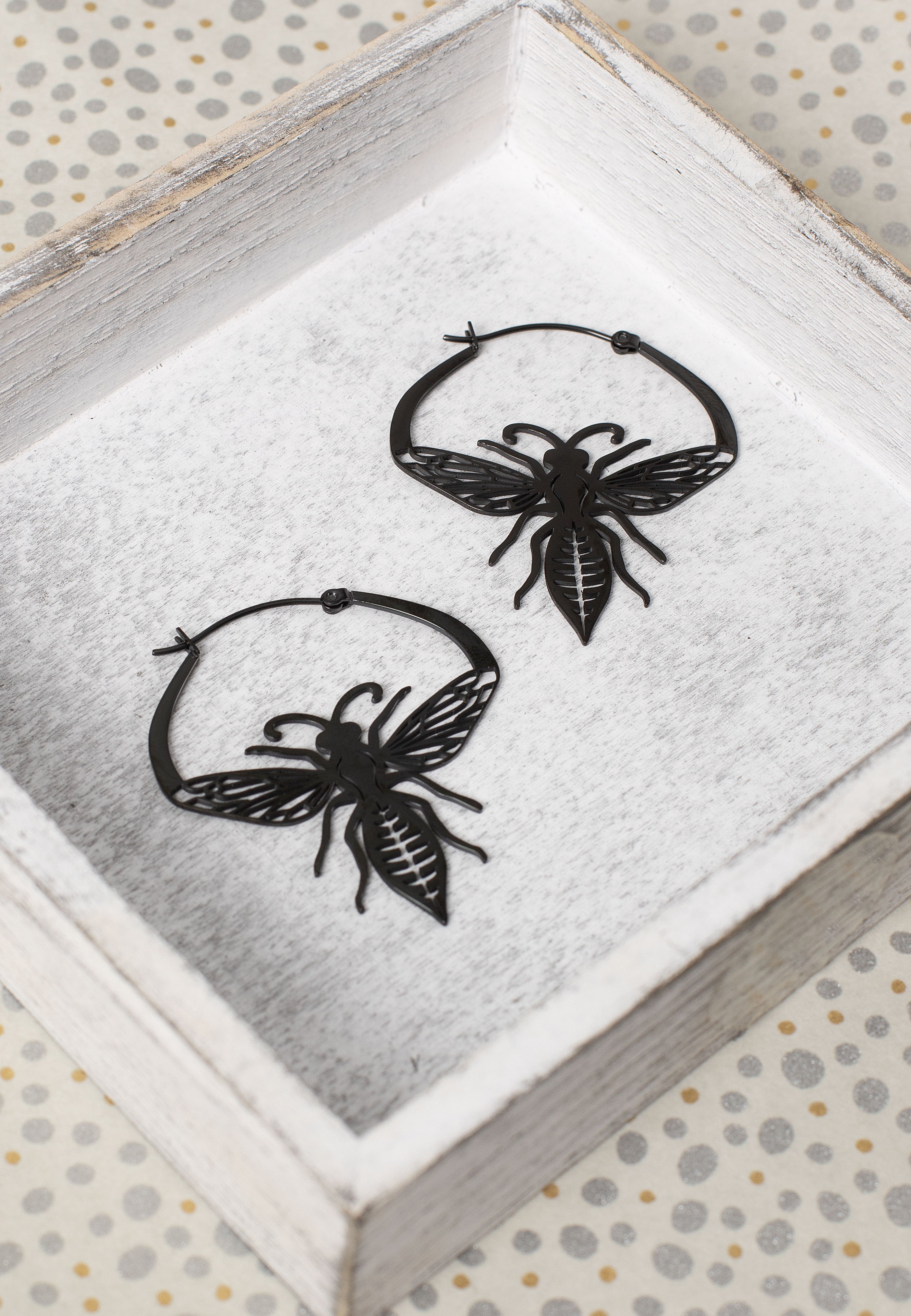 Wildcat - Bee - Earrings | Neutral-Image