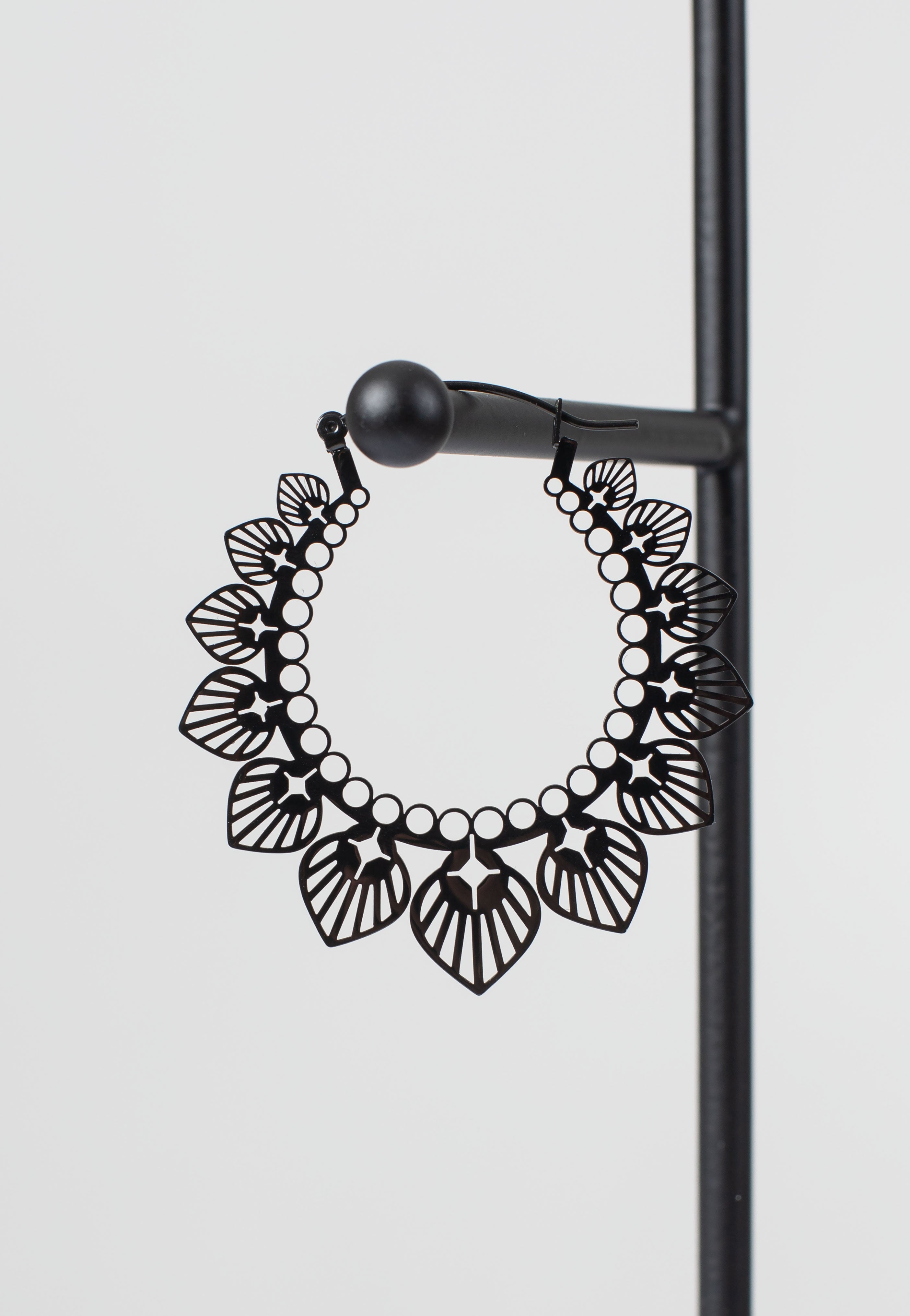 Wildcat - Sunflower Bubble Pairs Black - Earrings | Neutral-Image