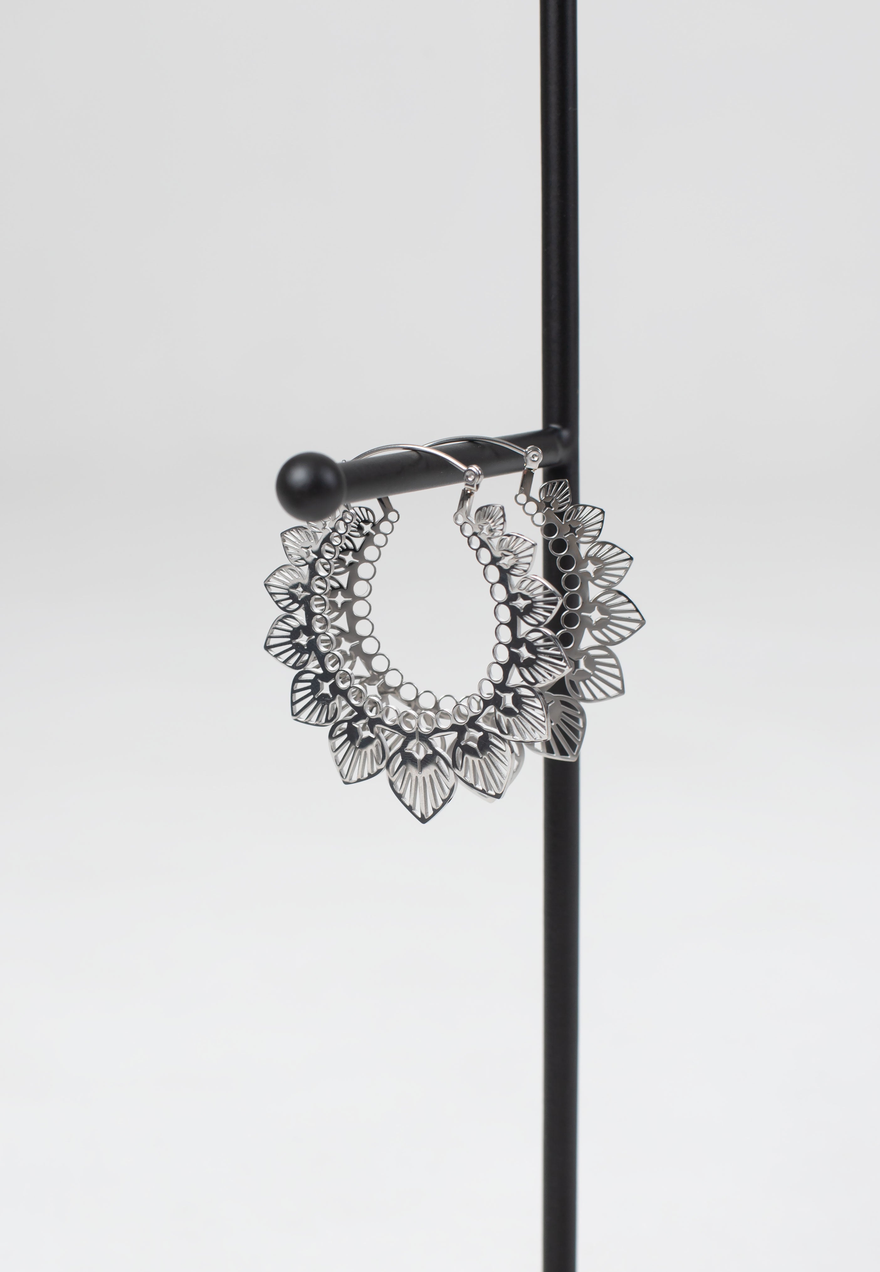 Wildcat - Sunflower Bubble Pairs Silver - Earrings | Neutral-Image