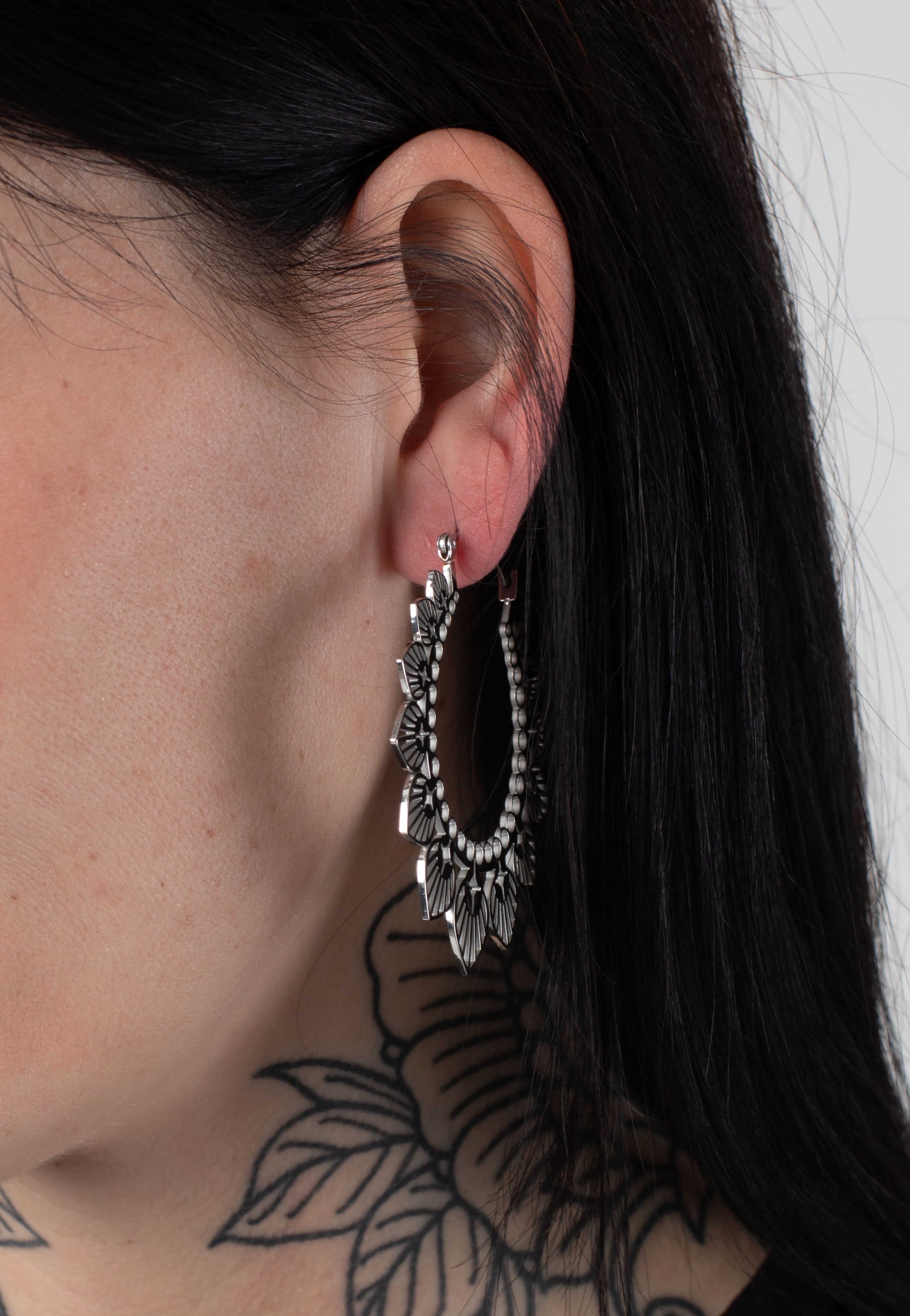 Wildcat - Sunflower Bubble Pairs Silver - Earrings | Neutral-Image