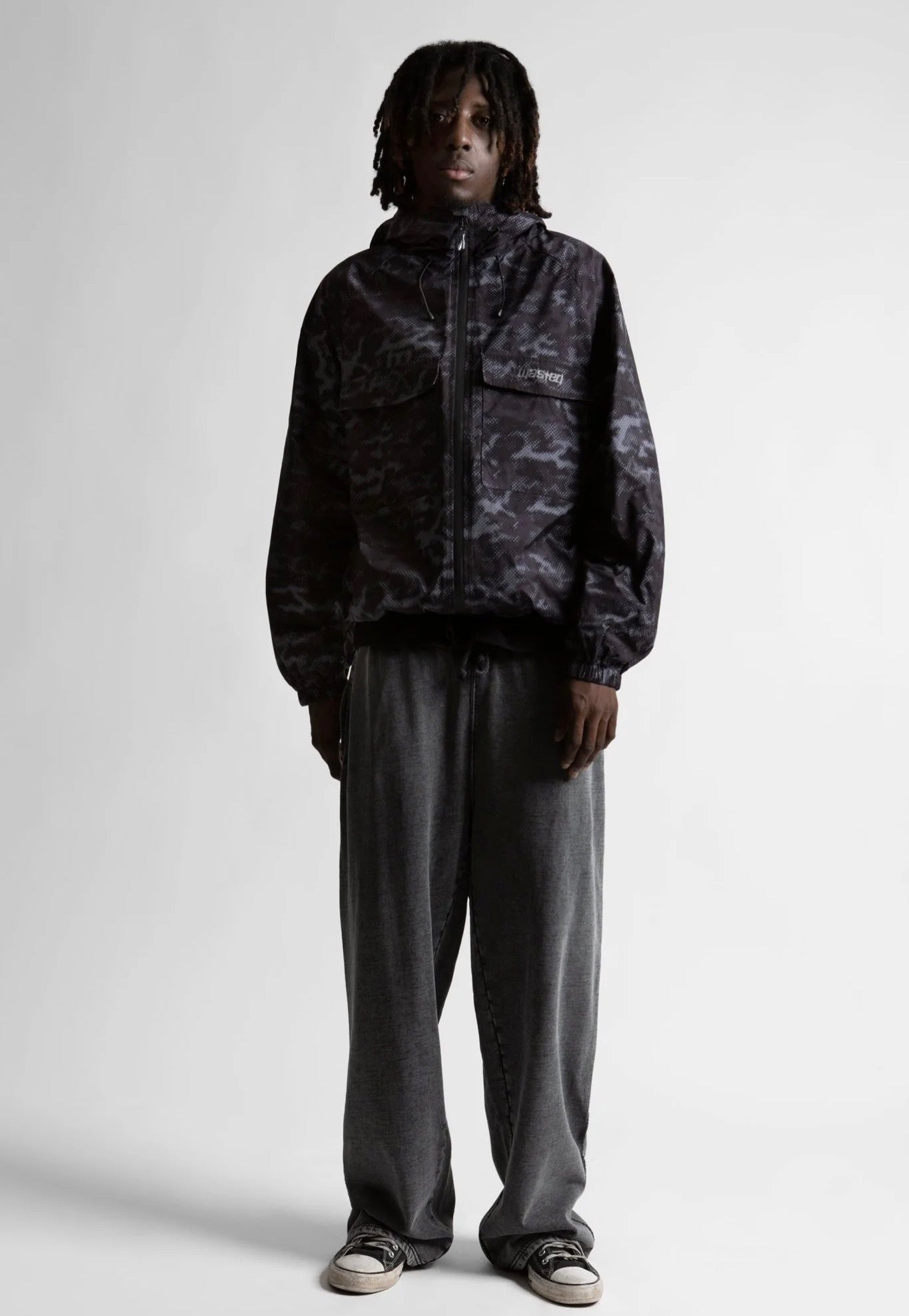 Wasted Paris - Digicamo Camo Black - Windbreaker | Men-Image