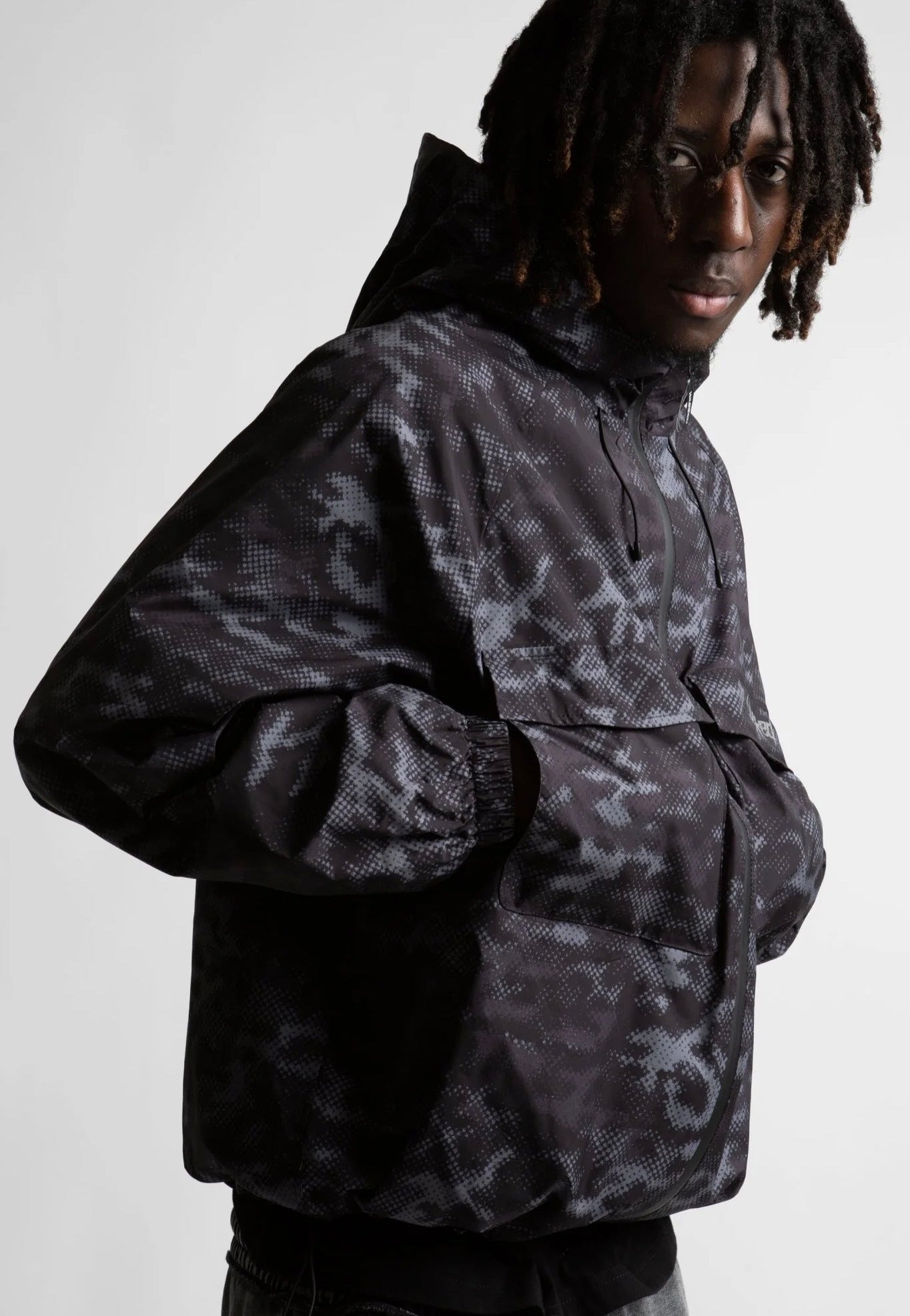 Wasted Paris - Digicamo Camo Black - Windbreaker | Men-Image
